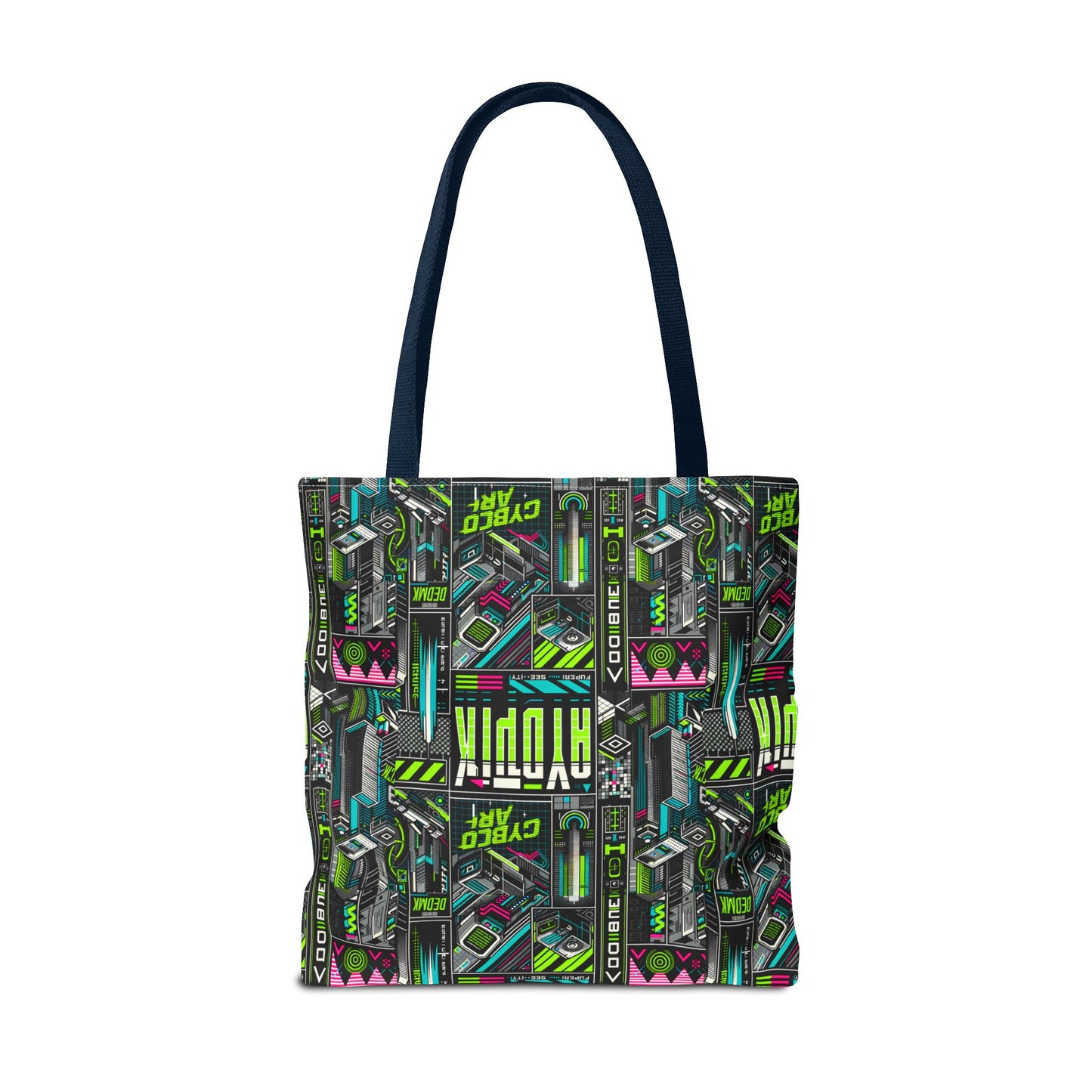 Tech-Forward Graphics Tech-Inspired Streetwear Tote Bag - 8404 Design-46