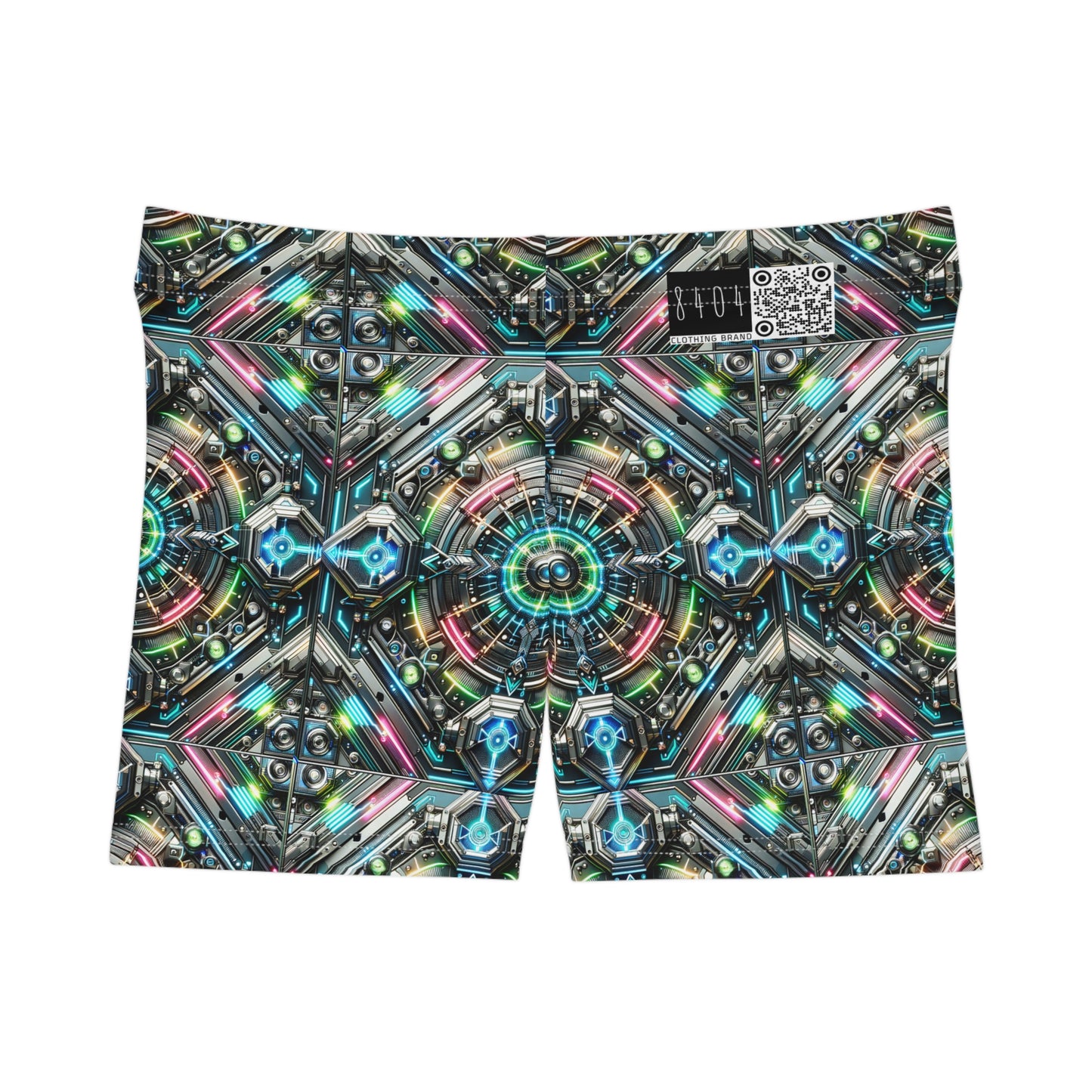 Tech-Infused Futurism Futuristic Tech Women's Shorts - 8404 Design-53