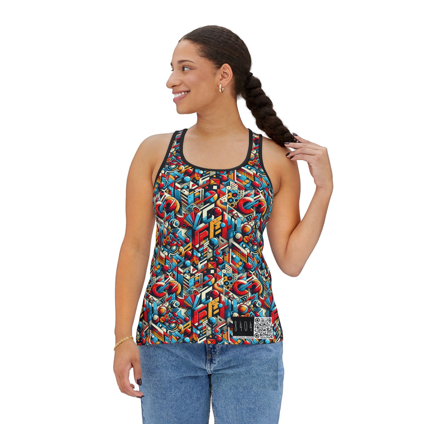 Neo-Traditional Street Art Modern Street Art Fusion Women's Tank Top - 8404 Design-67