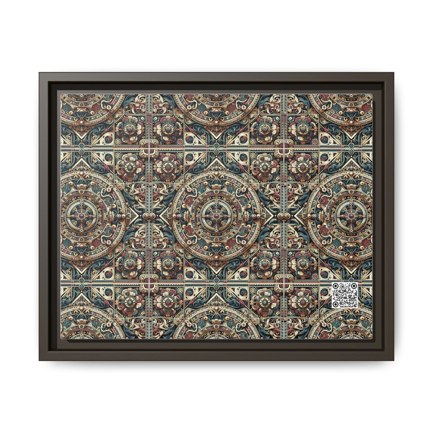 Urban Renaissance Historical Fusion With Street Edge Matte Canvas, Framed (multi-Color) - 8404 Design-57 A