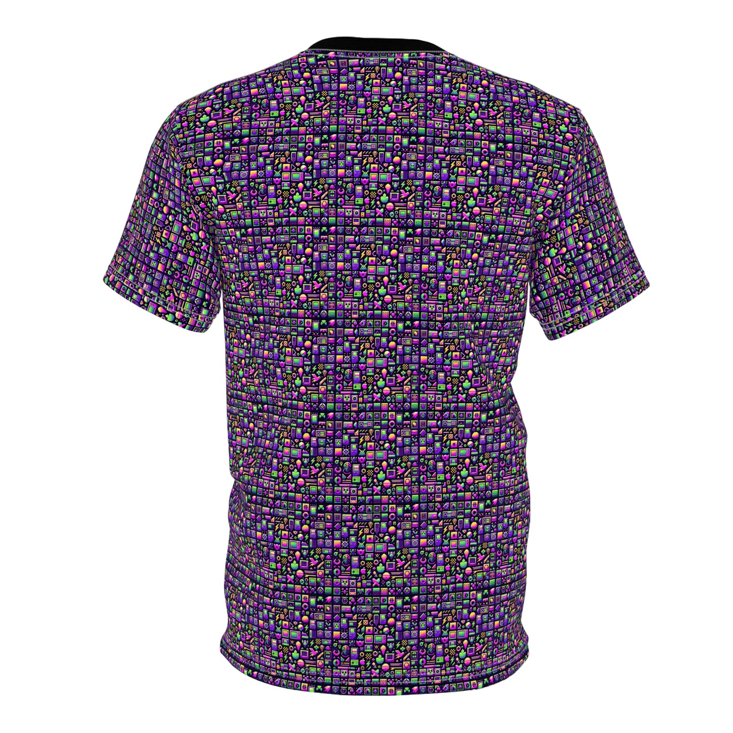 Digital Nostalgia Remix Modern Vintage Fusion Unisex Cut & Sew Tee - 8404 Design-49