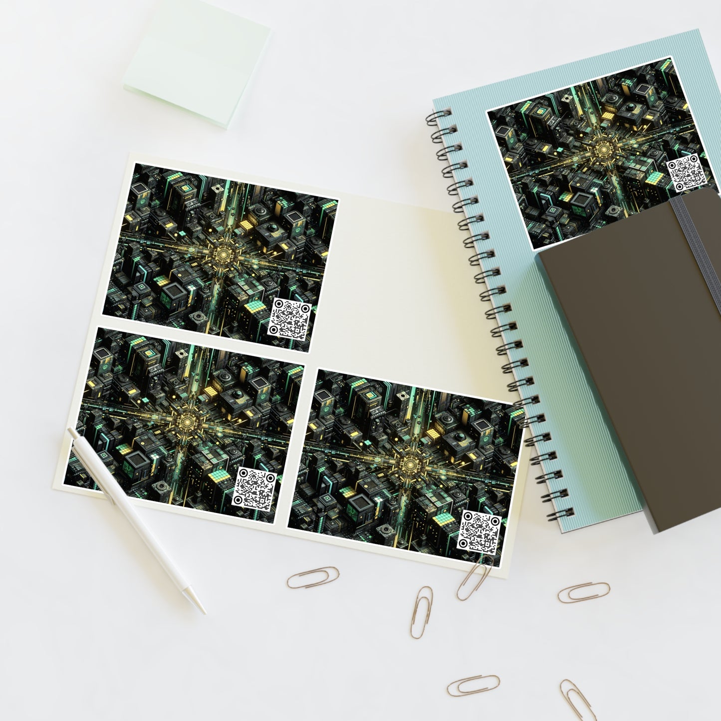 Tech Noir Graphics Tech-Inspired Streetwear Sticker Sheets - 8404 Design-66