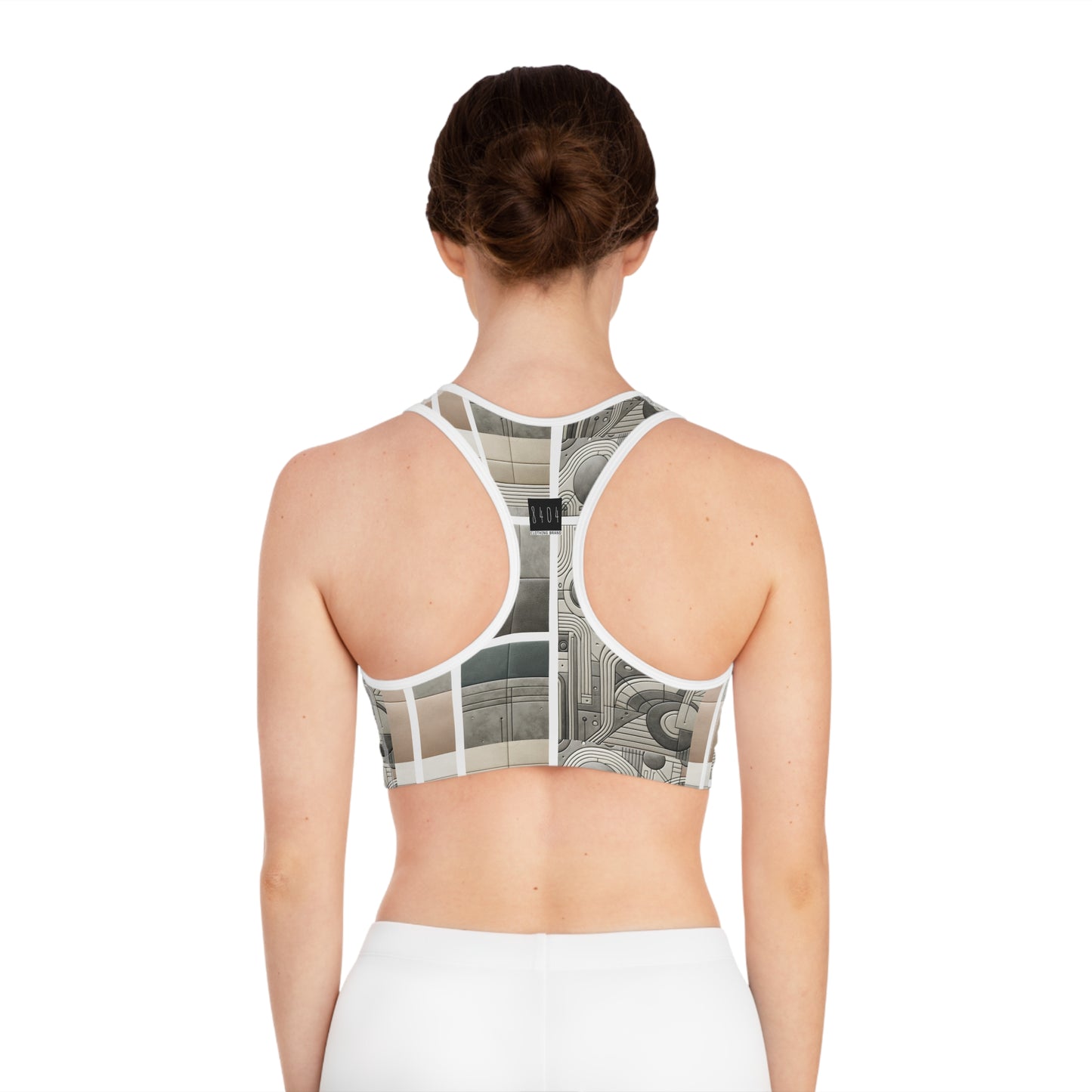 Tech Utility Chic Tech-Forward Minimalist Sports Bra - 8404 Design-59
