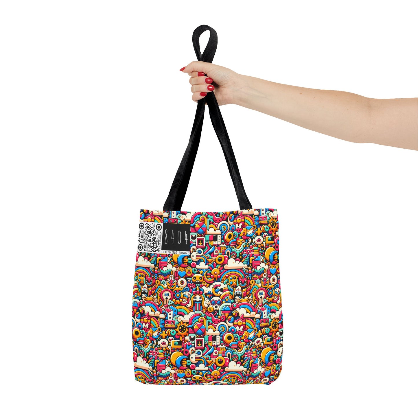 Neon Pop Playful Pop Culture Mashup Tote Bag - 8404 Design-62