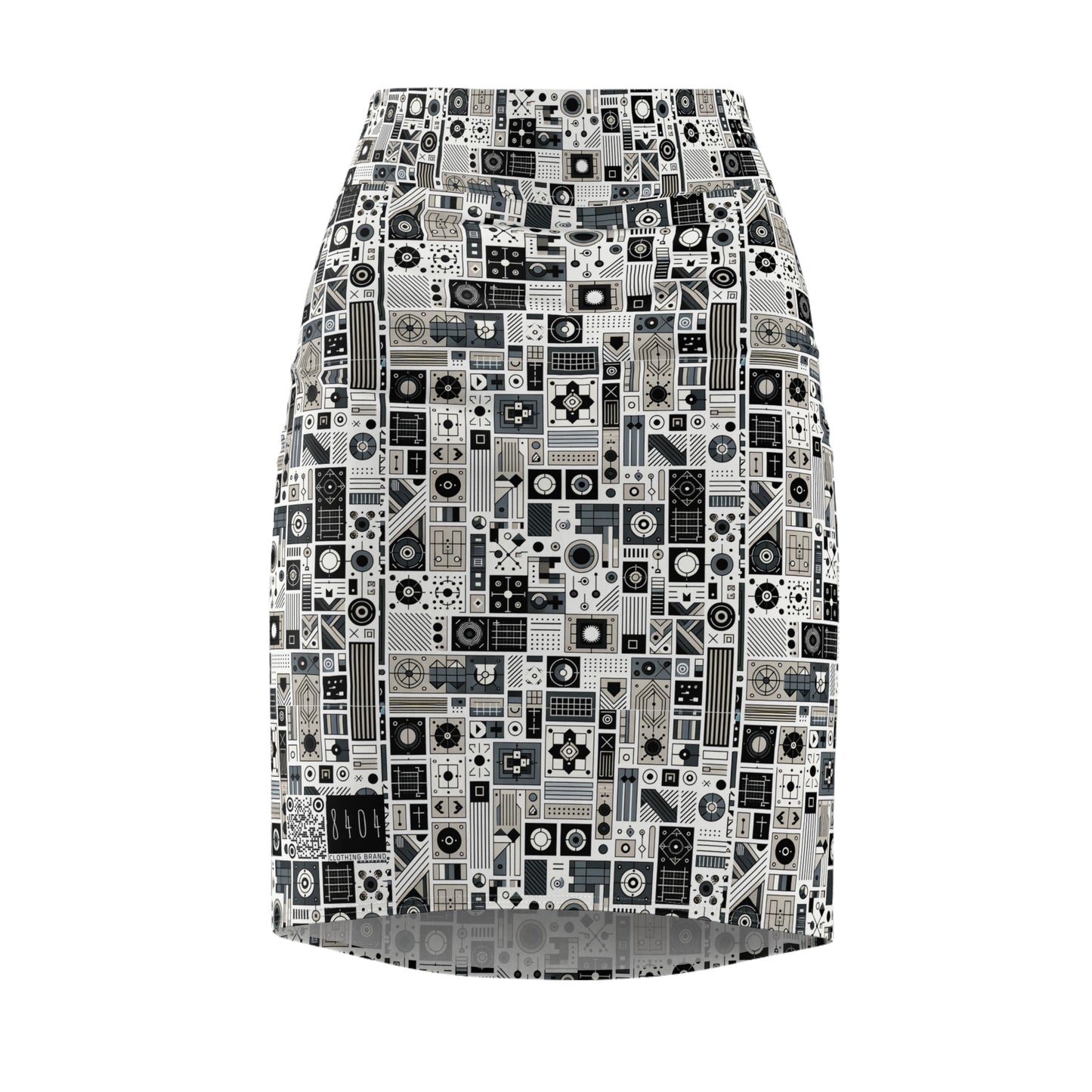 Digital Minimalism Minimalist Tech Women's Pencil Skirt - 8404 Design-45