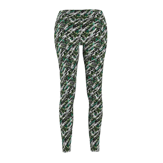 Tech Camo Fusion Tech-Forward Streetwear With a Futuristic Edge Women's Cut & Sew Casual Leggings - 8404 Design-63