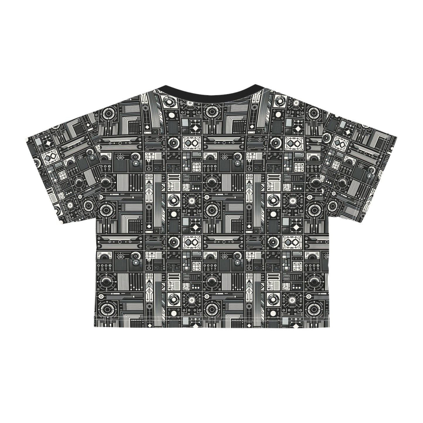 Digital Minimalism Minimalist Tech Crop Tee - 8404 Design-62