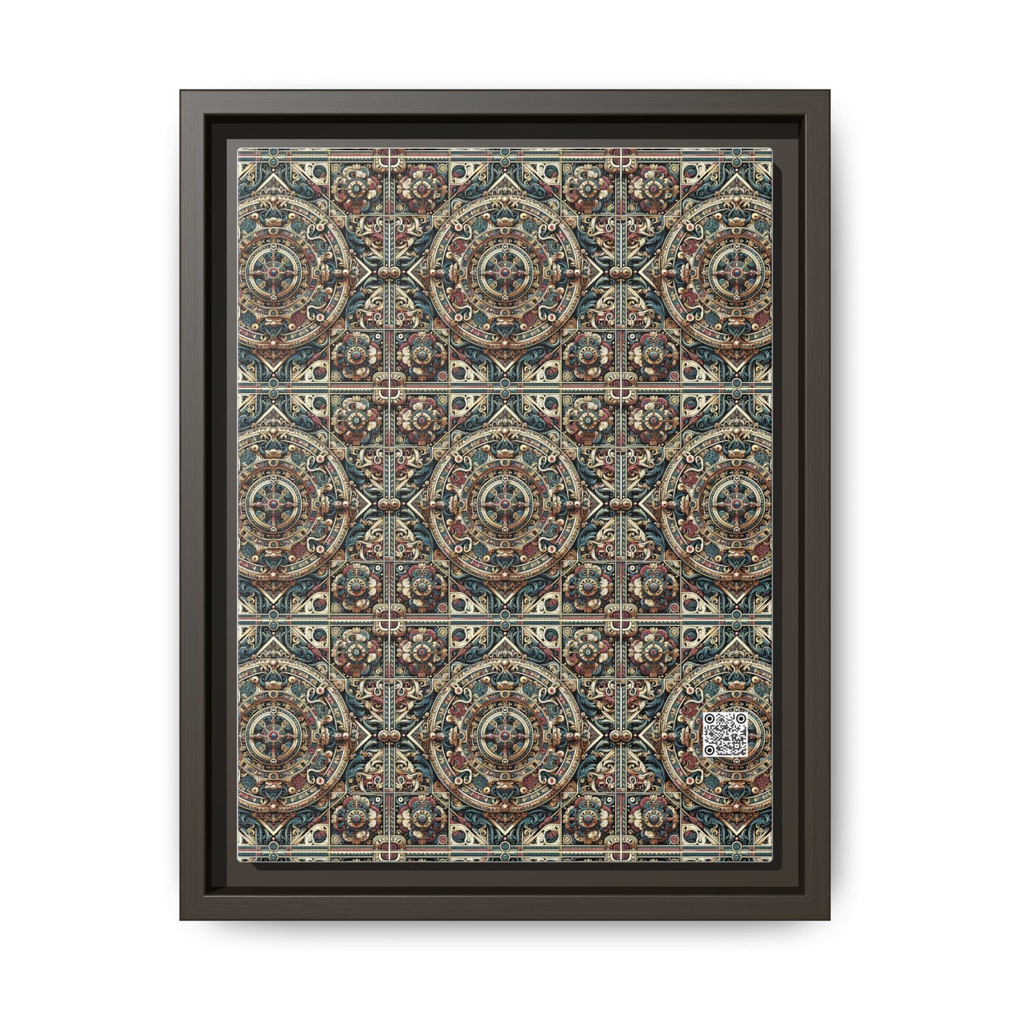 Urban Renaissance Historical Fusion With Street Edge Matte Canvas, Framed (multi-Color) - 8404 Design-57 A