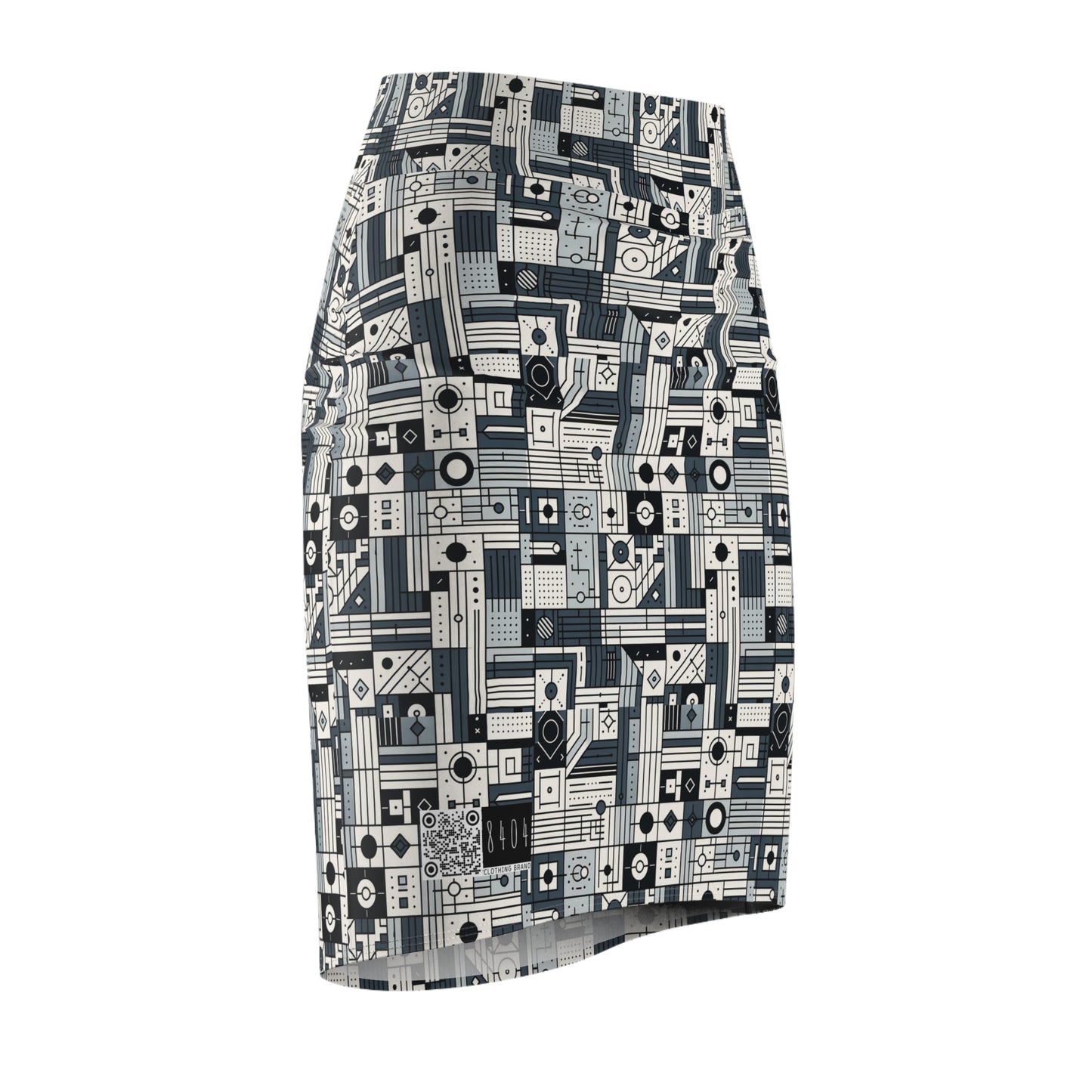 Digital Minimalism Minimalist Tech Women's Pencil Skirt - 8404 Design-49