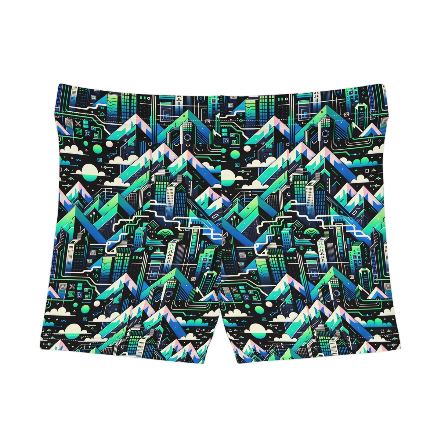 Digital Adventure Graphics Digital Explorer Women's Shorts - 8404 Design-55