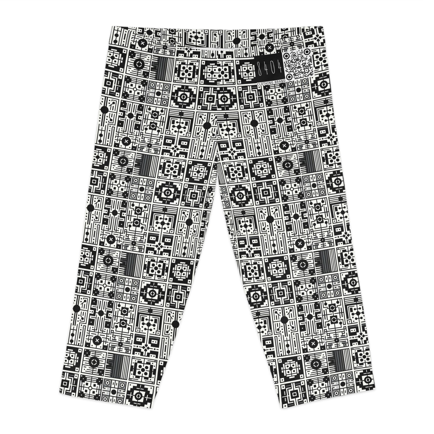 Digital Minimalism Minimalist Tech Women's Capri Leggings - 8404 Design-55