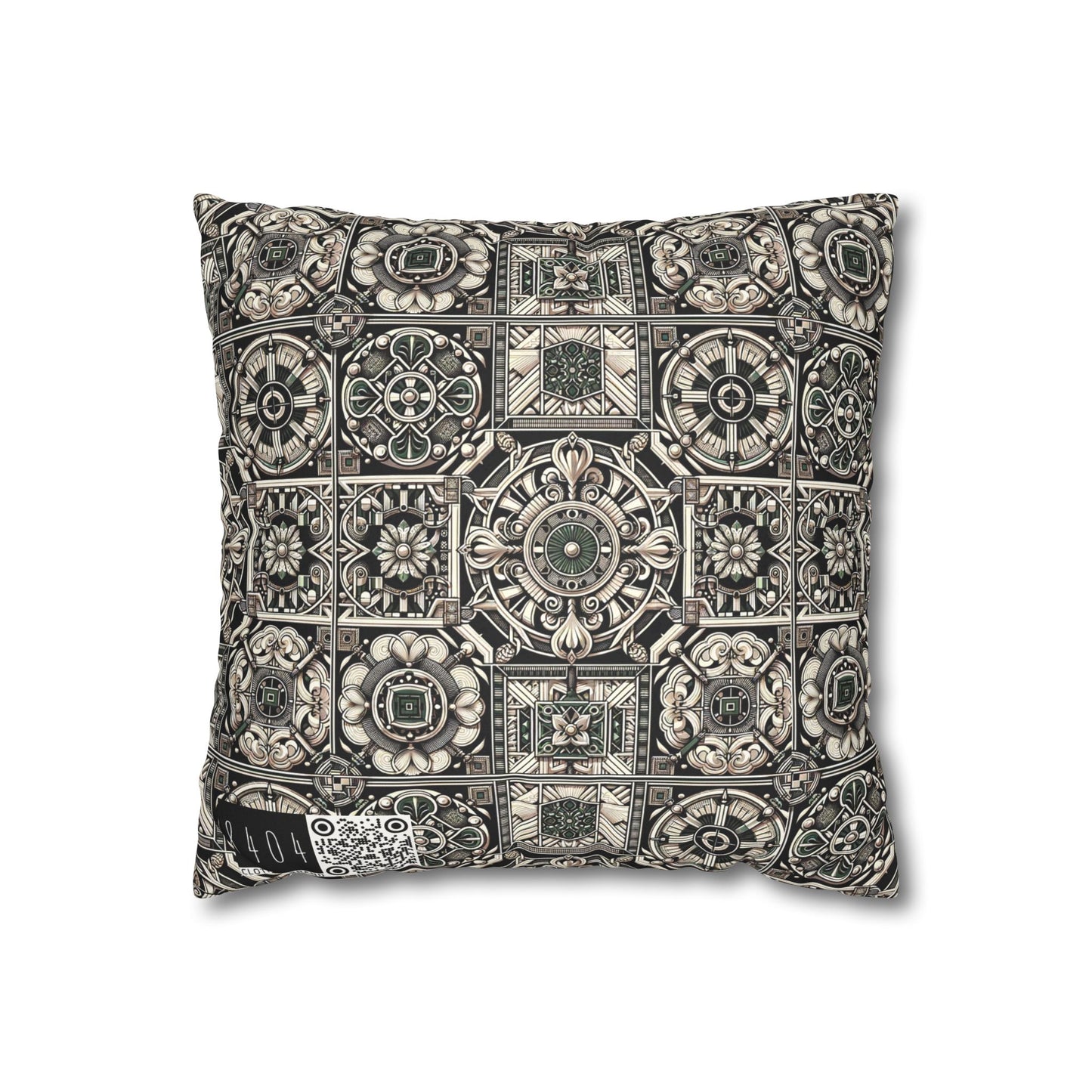 Cyber Garden Party Tech Garden Extravaganza Faux Suede Square Pillowcase - 8404 Design-45