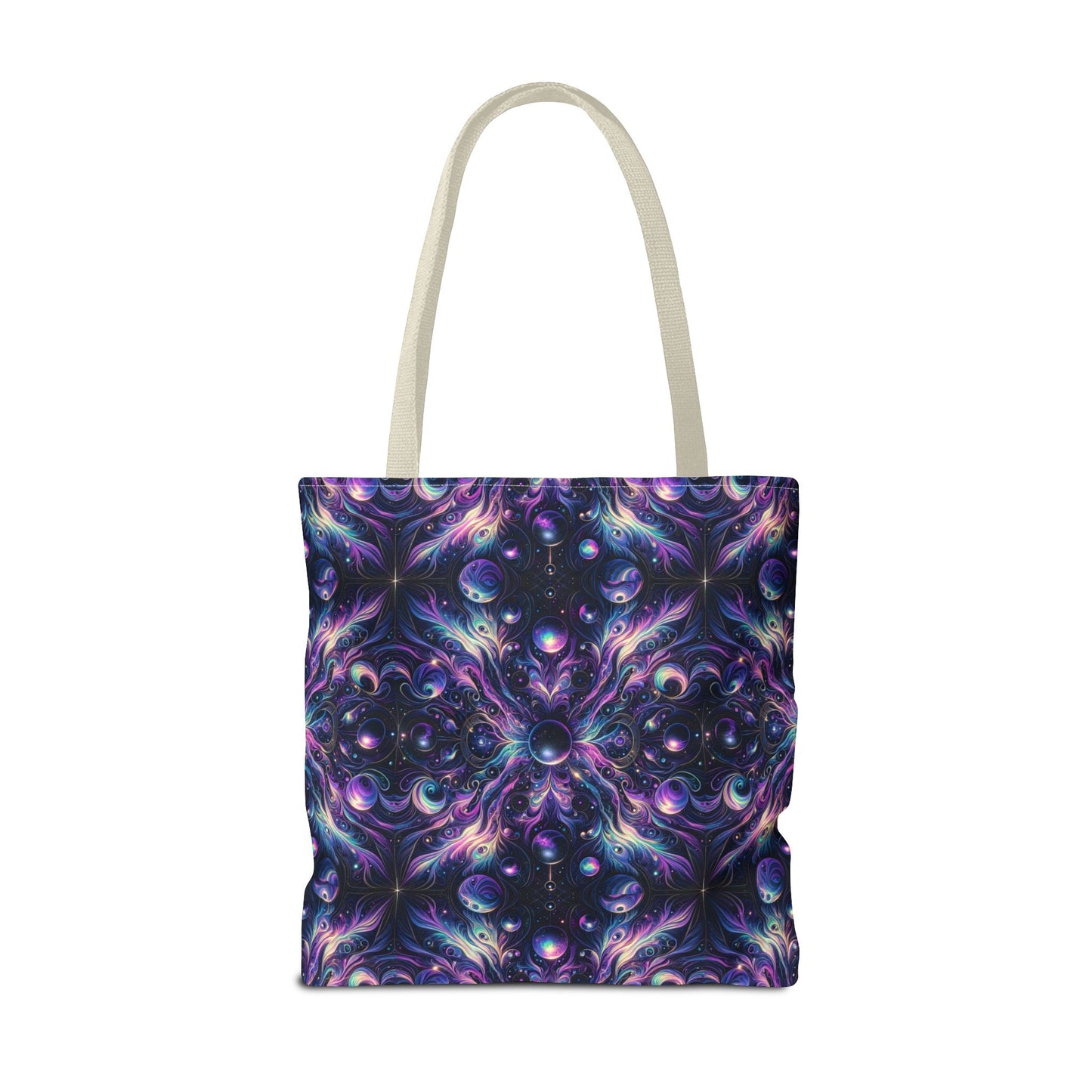 Galactic Hues Tech-Forward Cosmic Fusion Tote Bag - 8404 Design-41