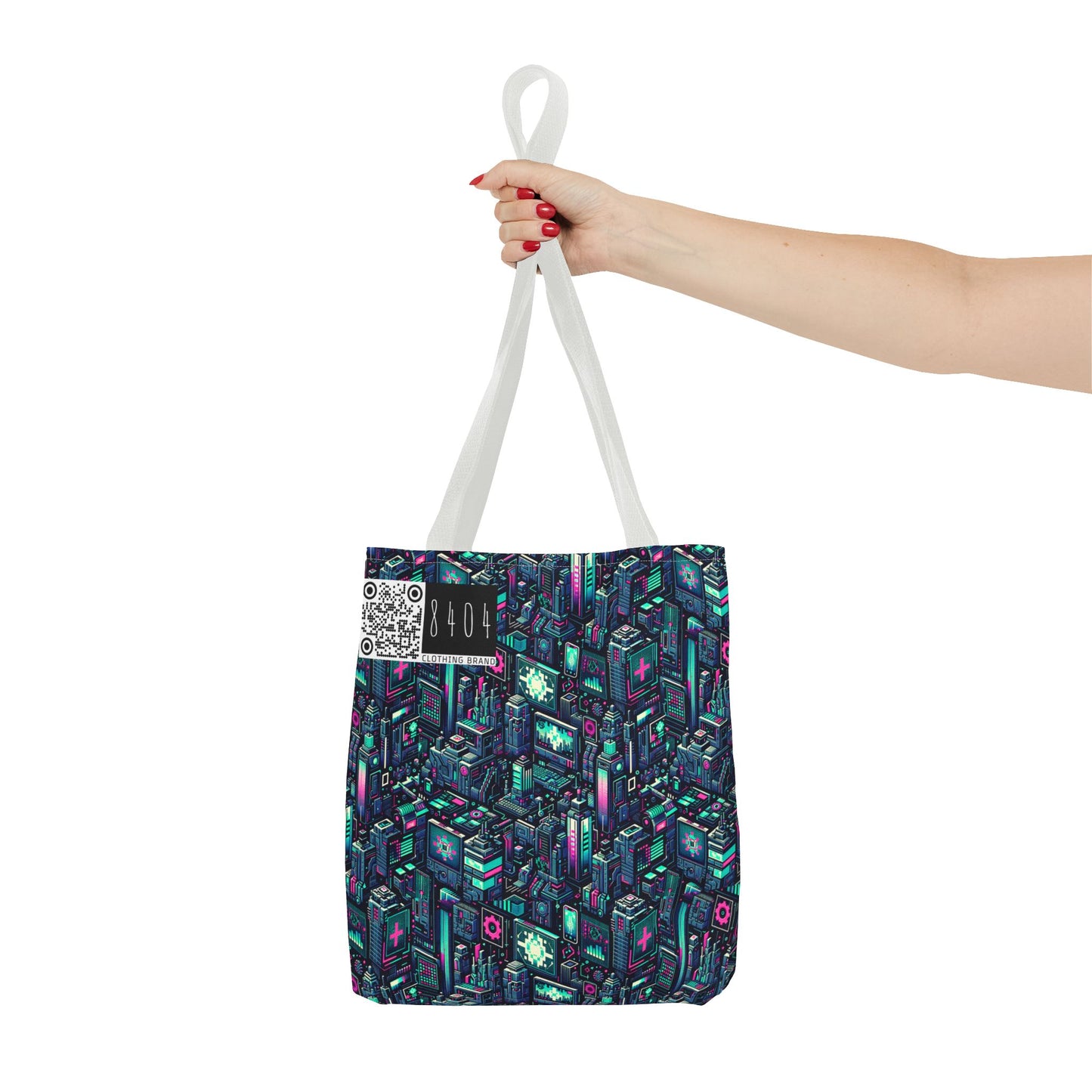 Digital Rebellion Tech-Inspired Streetwear Tote Bag - 8404 Design-58
