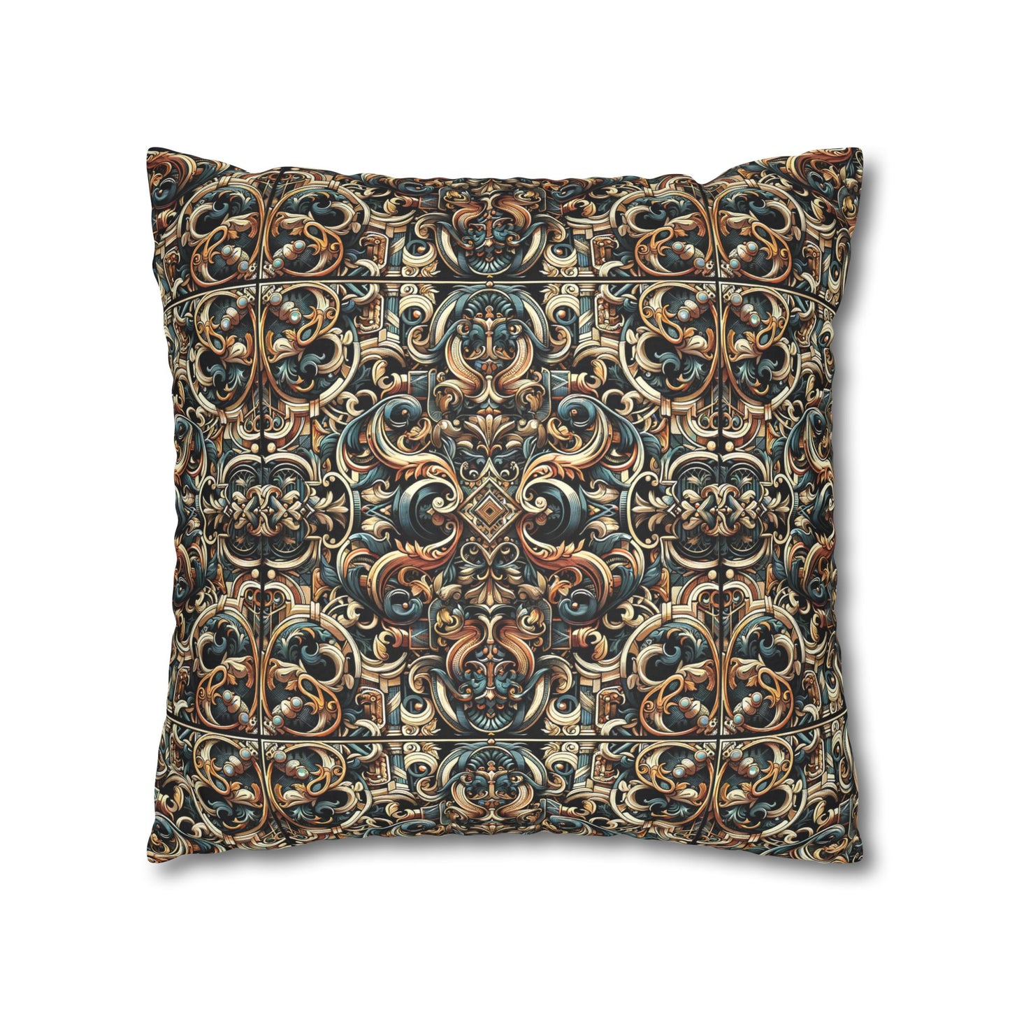 Urban Renaissance Historical Fusion With Street Edge Faux Suede Square Pillowcase - 8404 Design-59