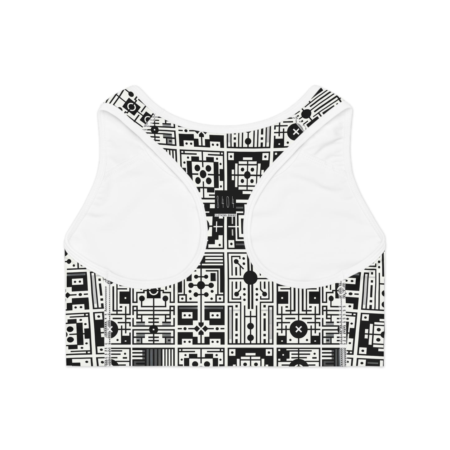 Digital Minimalism Minimalist Tech Sports Bra - 8404 Design-55