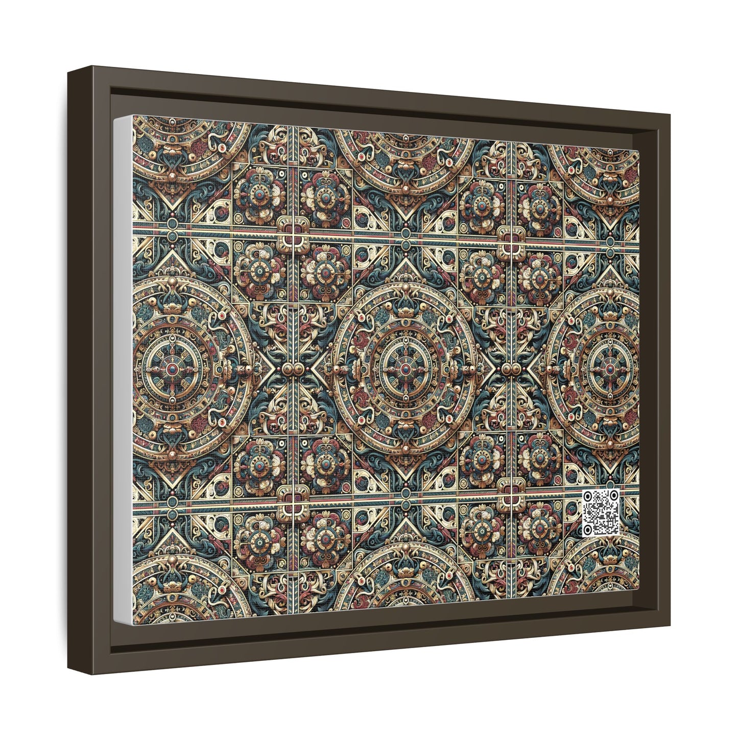 Urban Renaissance Historical Fusion With Street Edge Matte Canvas, Framed (multi-Color) - 8404 Design-57 A