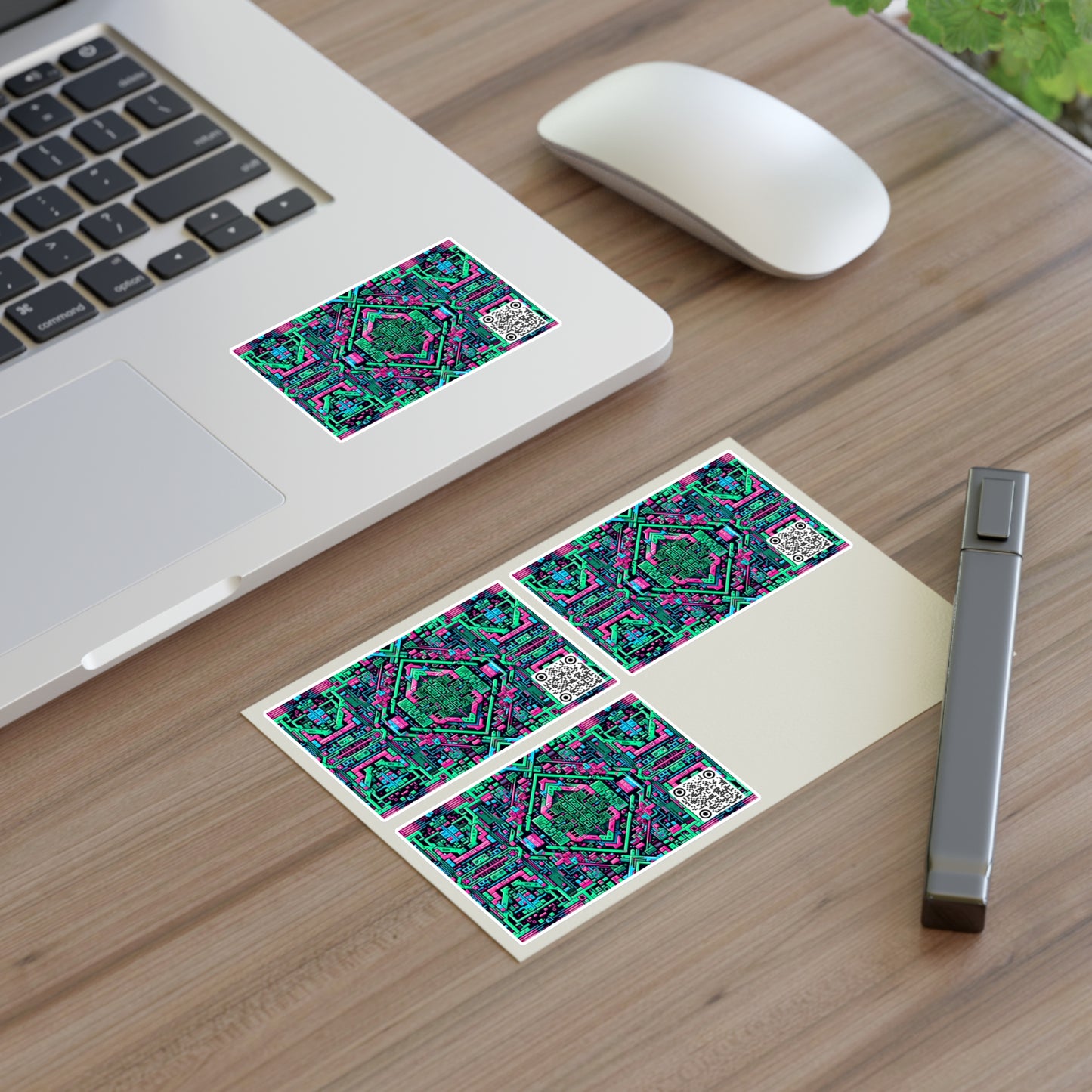 Digital Glitch Vibes Tech-Inspired Streetwear Sticker Sheets - 8404 Design-71