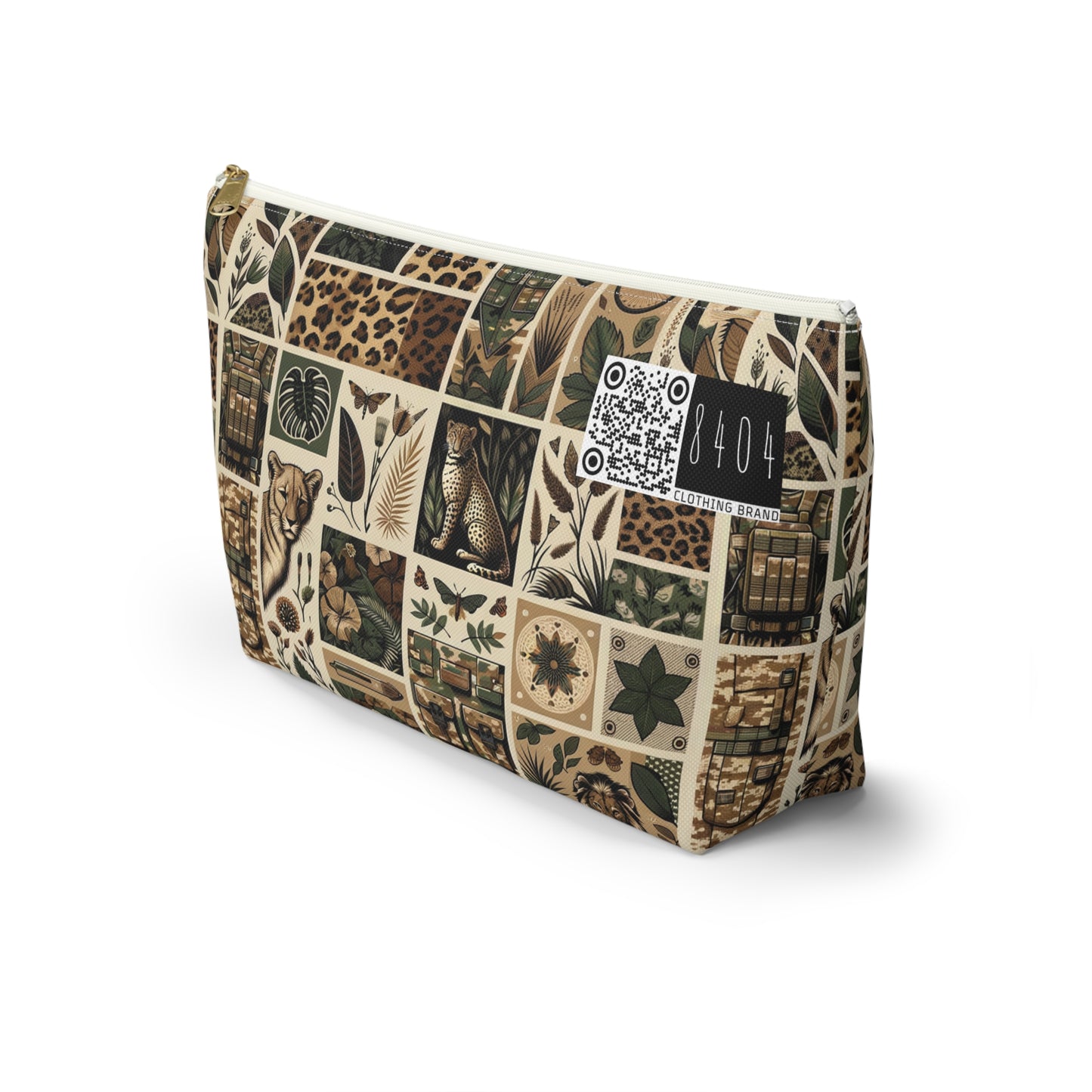 Streetwear Safari Urban Jungle Explorer Accessory Pouch W T-Bottom - 8404 Design-51