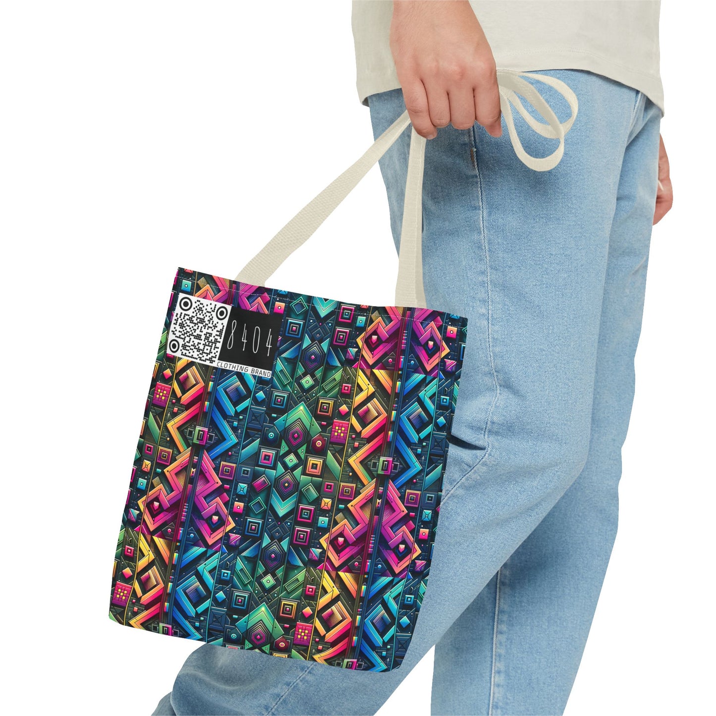 Tech-Inspired Graphics Cyberpunk Cool Tote Bag - 8404 Design-58