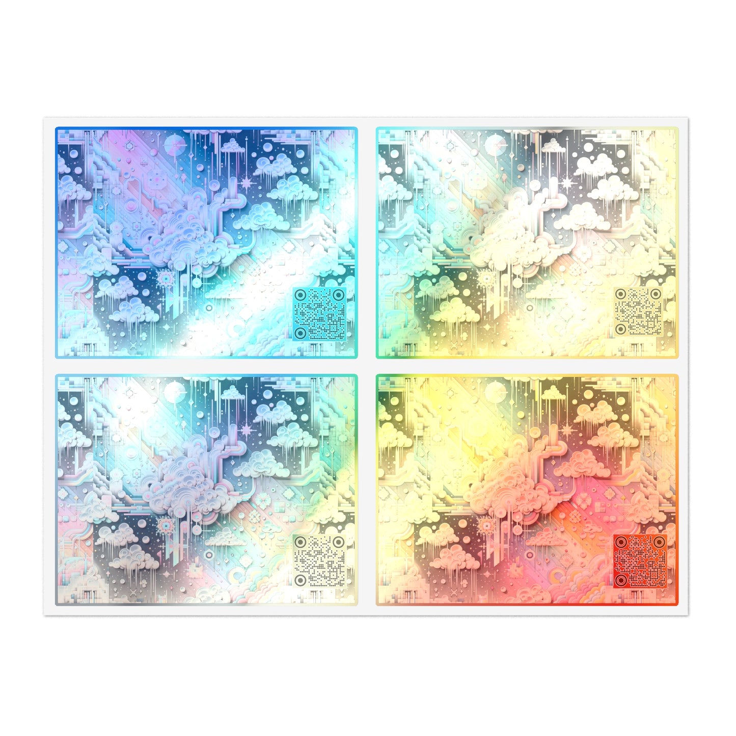 Digital Dreamland Whimsical and Nostalgic Streetwear With a Digital Twist Sticker Sheets - 8404 Design-52