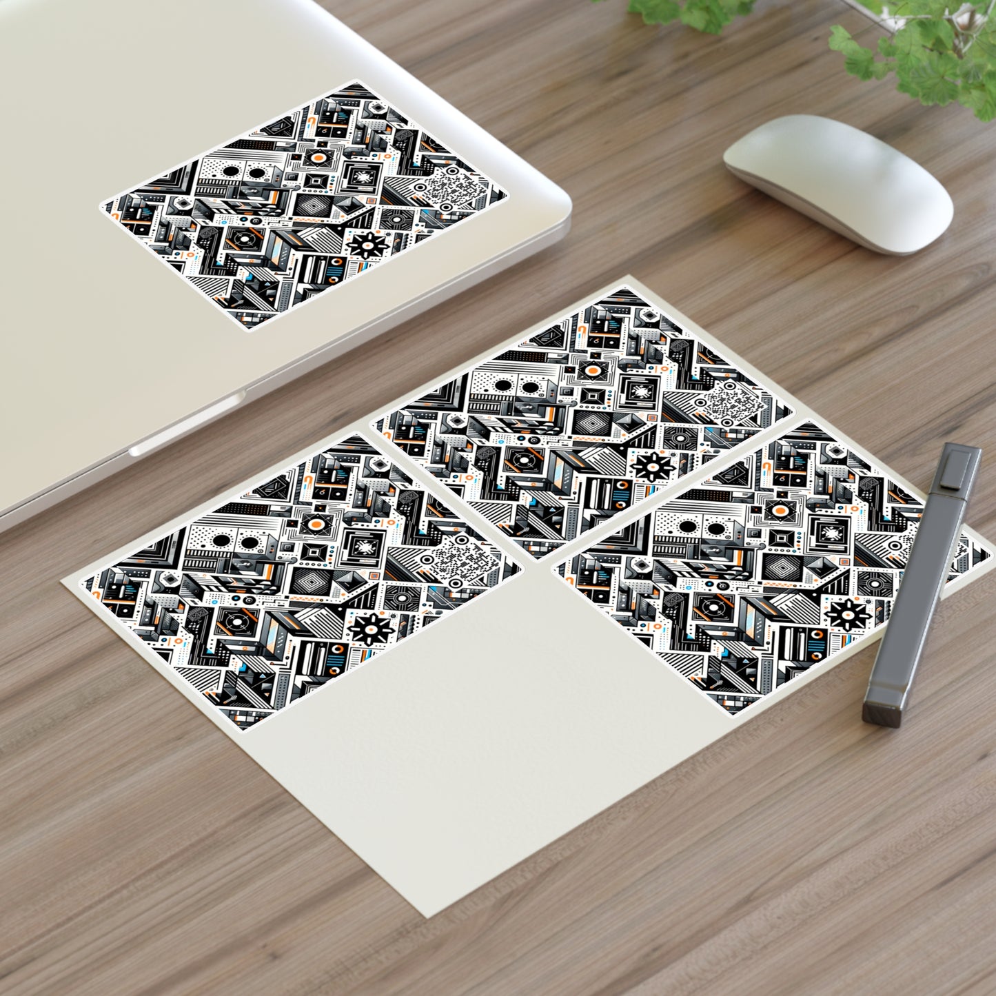Tech-Forward Athleisure Sleek Tech Aesthetic Sticker Sheets - 8404 Design-61