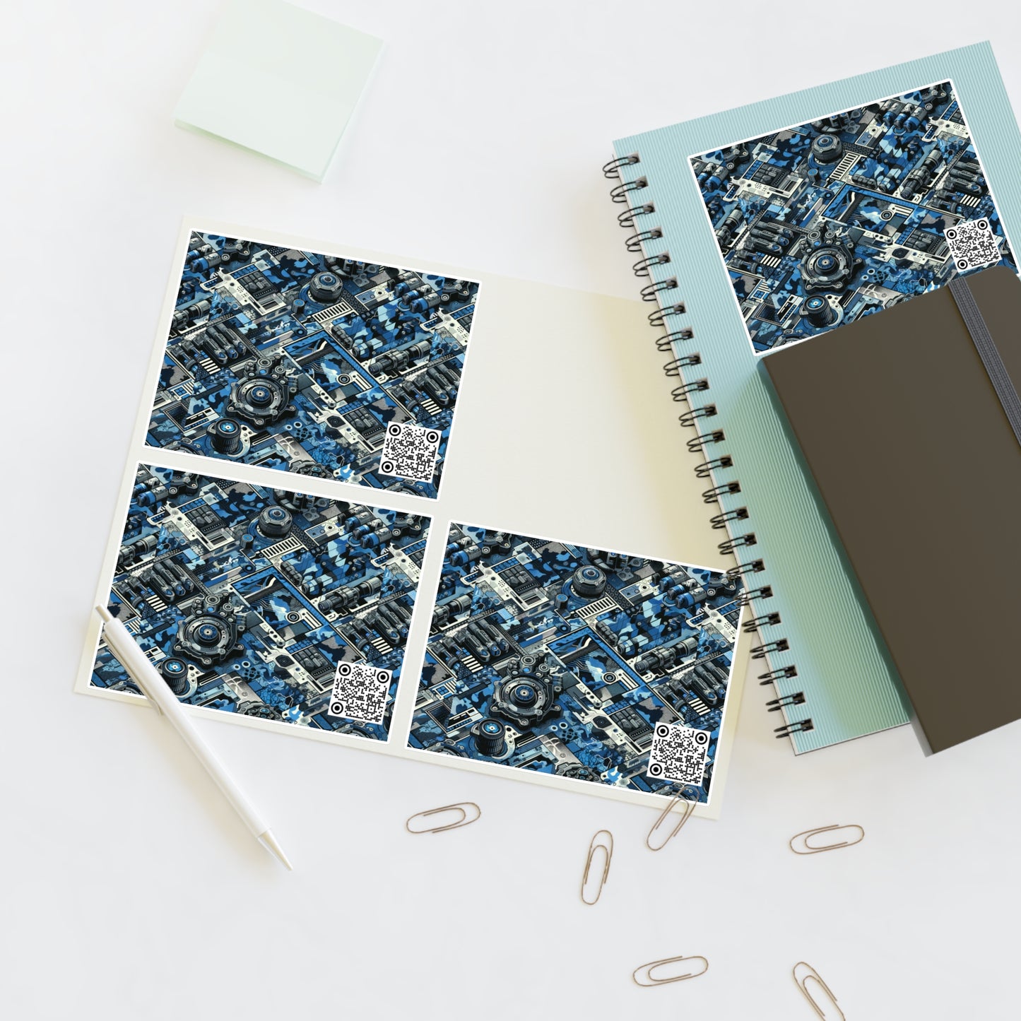 Tech Urban Camo Tech-Forward Streetwear With a Futuristic Military Edge Sticker Sheets - 8404 Design-60
