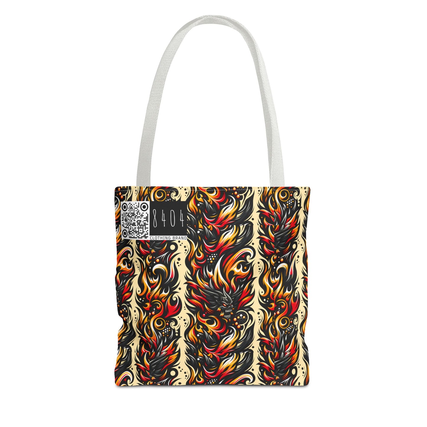 Flame Graphics Maximalist Streetwear Tote Bag - 8404 Design-65