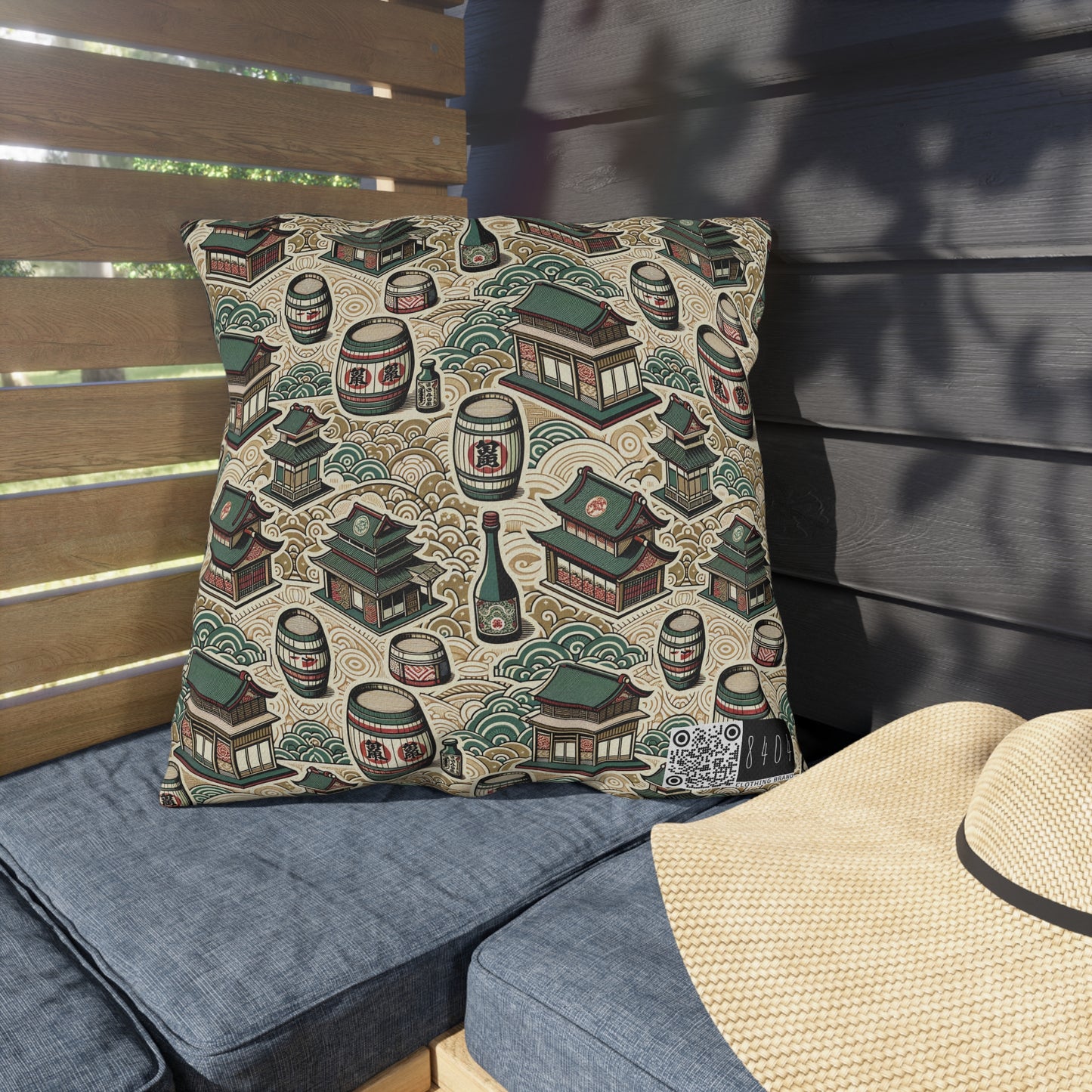 Cultural Artisanal Fusion Contemporary Cultural Elegance Outdoor Pillow - 8404 Design-68