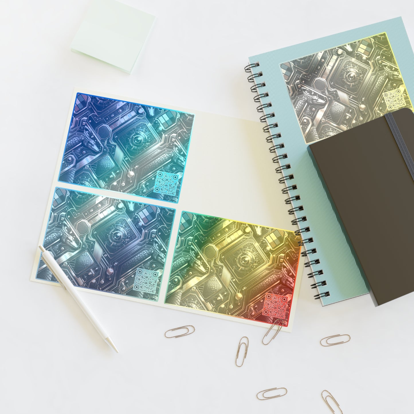 Tech Noir Fusion Sleek Tech Luxe Sticker Sheets - 8404 Design-56