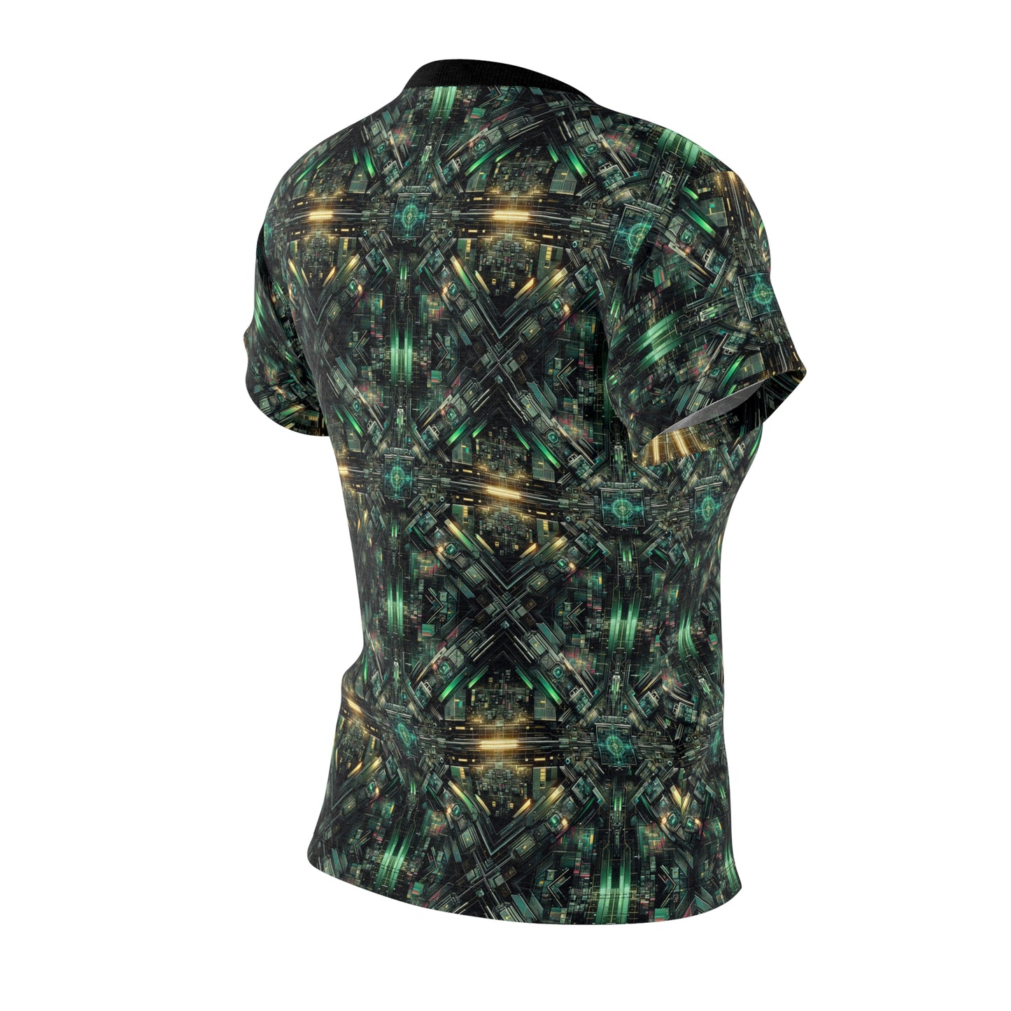 Tech Noir Graphics Tech-Inspired Streetwear Women's Cut & Sew Tee - 8404 Design-56