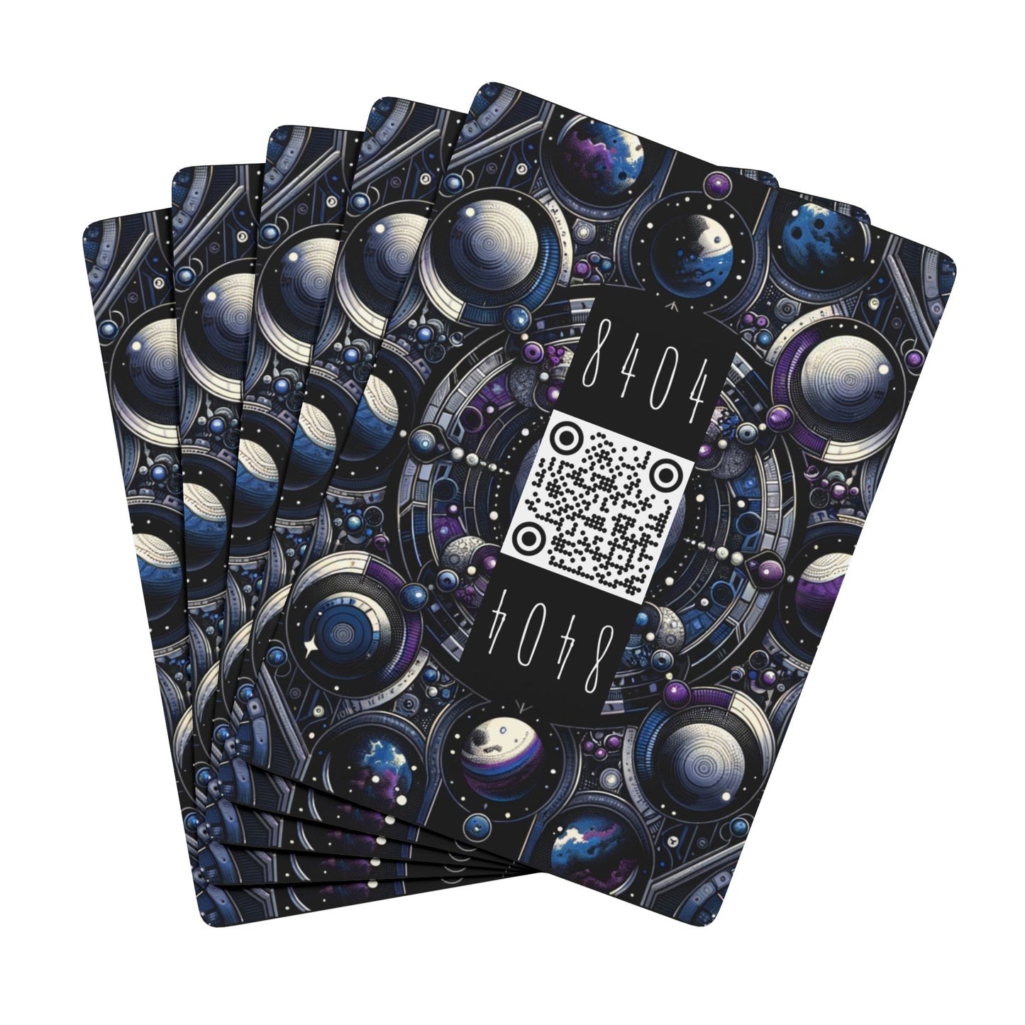 Tech Astronaut Tech-Forward Streetwear Meets Space Exploration Poker Playing Cards - 8404 Design-46 B