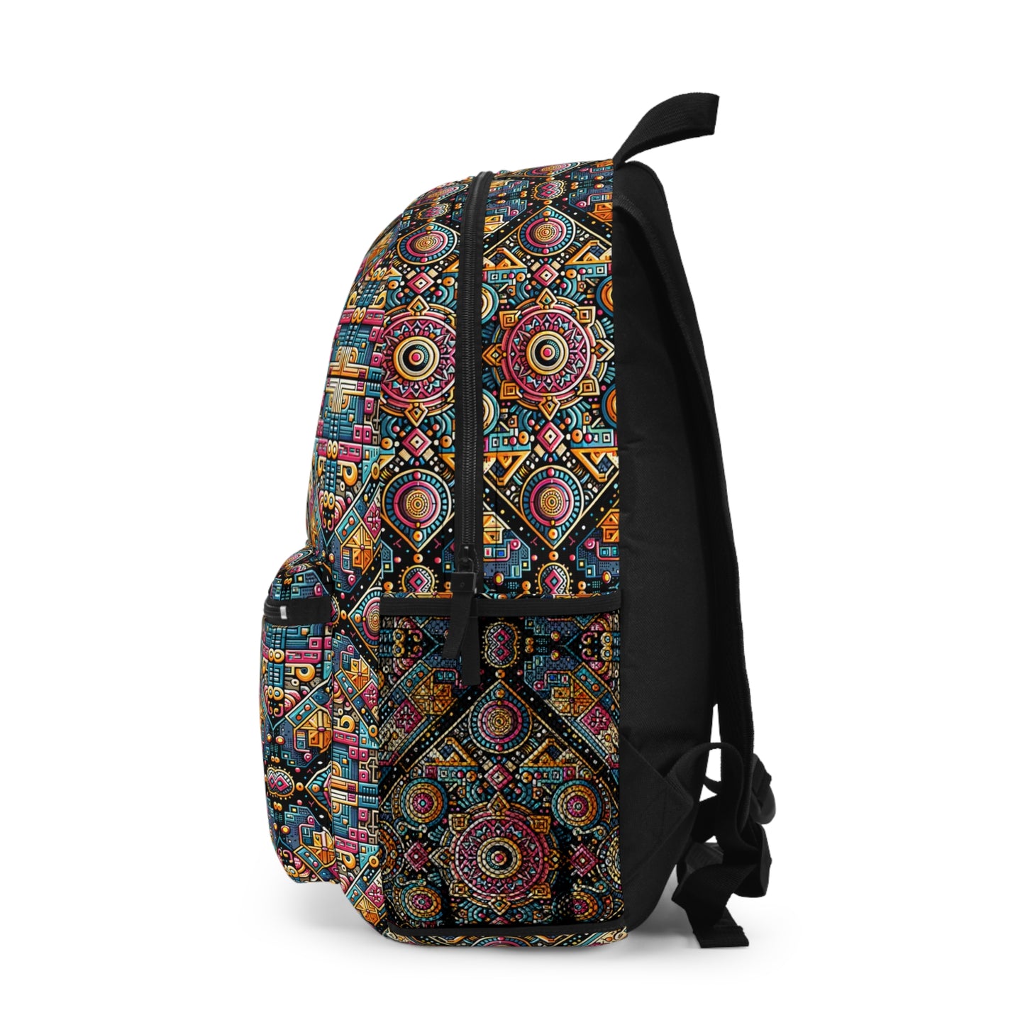 Cultural Fusion Tech Blend of Cultural Heritage With Tech-Inspired Elements Backpack - 8404 Design-58