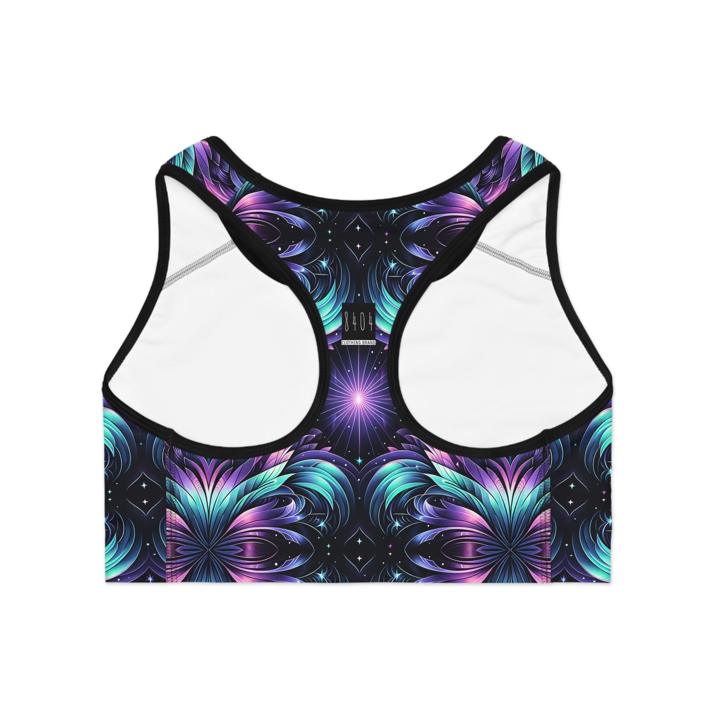 Iridescent Dream Futuristic Tech Sports Bra - 8404 Design-60