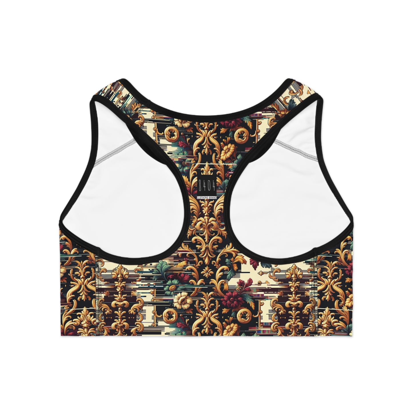 Digital Renaissance Modern Baroque Fusion Sports Bra - 8404 Design-63