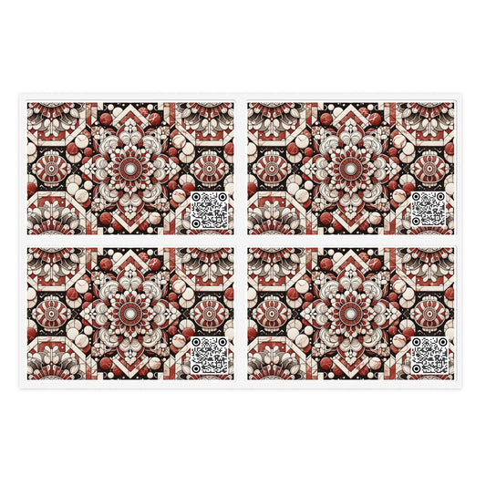 Neo Jomon Sculptural Aesthetics Artisanal Streetwear Sticker Sheets - 8404 Design-55