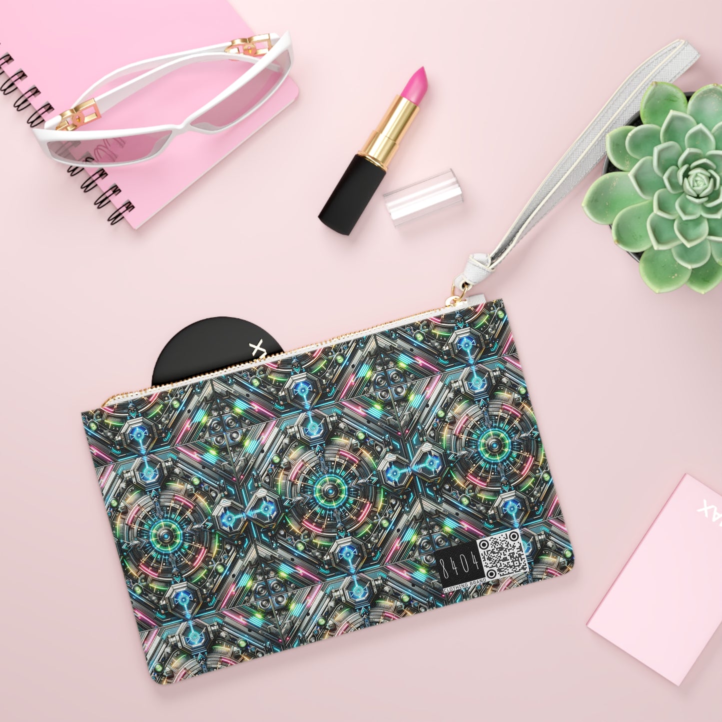 Tech-Infused Futurism Futuristic Tech Clutch Bag - 8404 Design-53