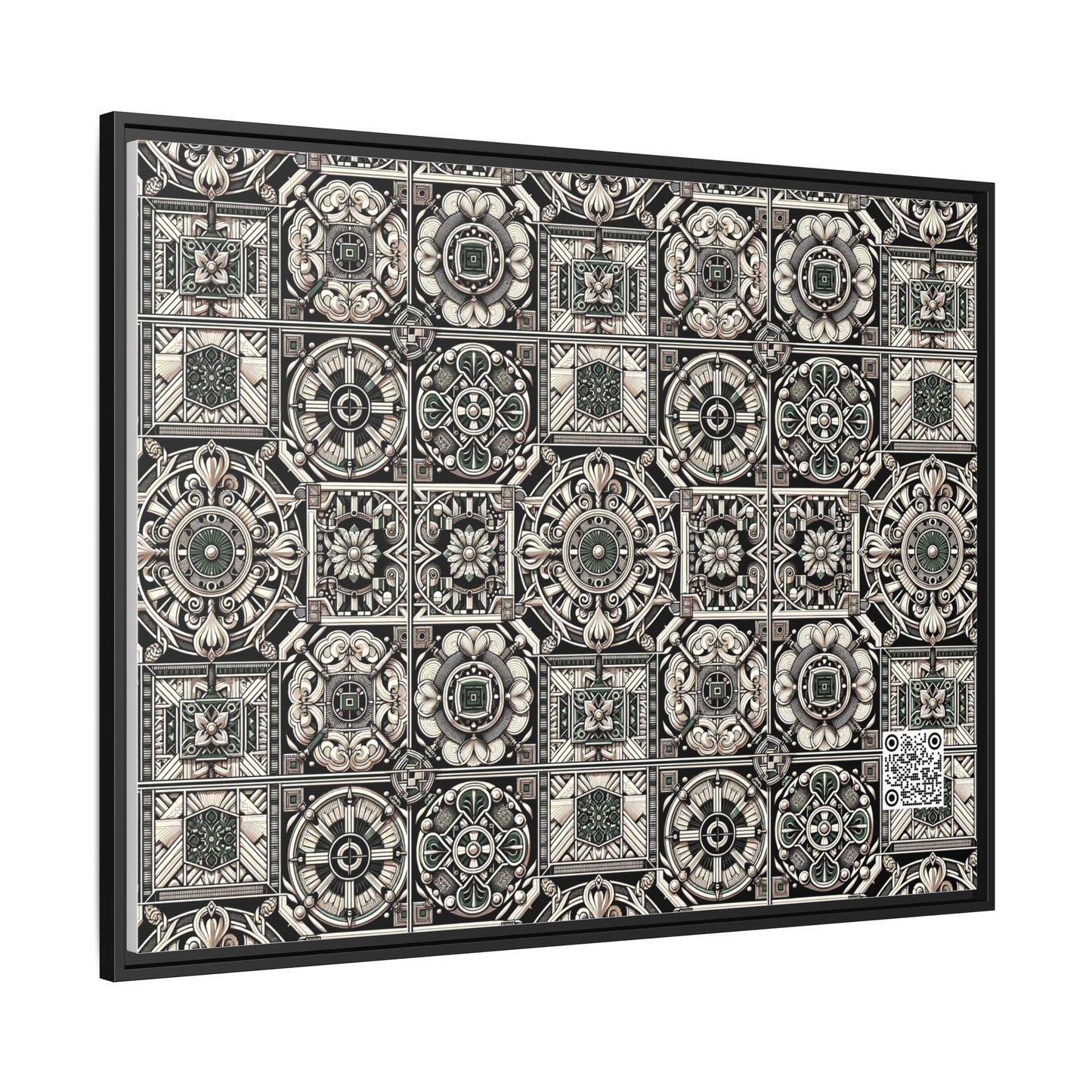 Cyber Garden Party Tech Garden Extravaganza Matte Canvas, Framed (multi-Color) - 8404 Design-45 A