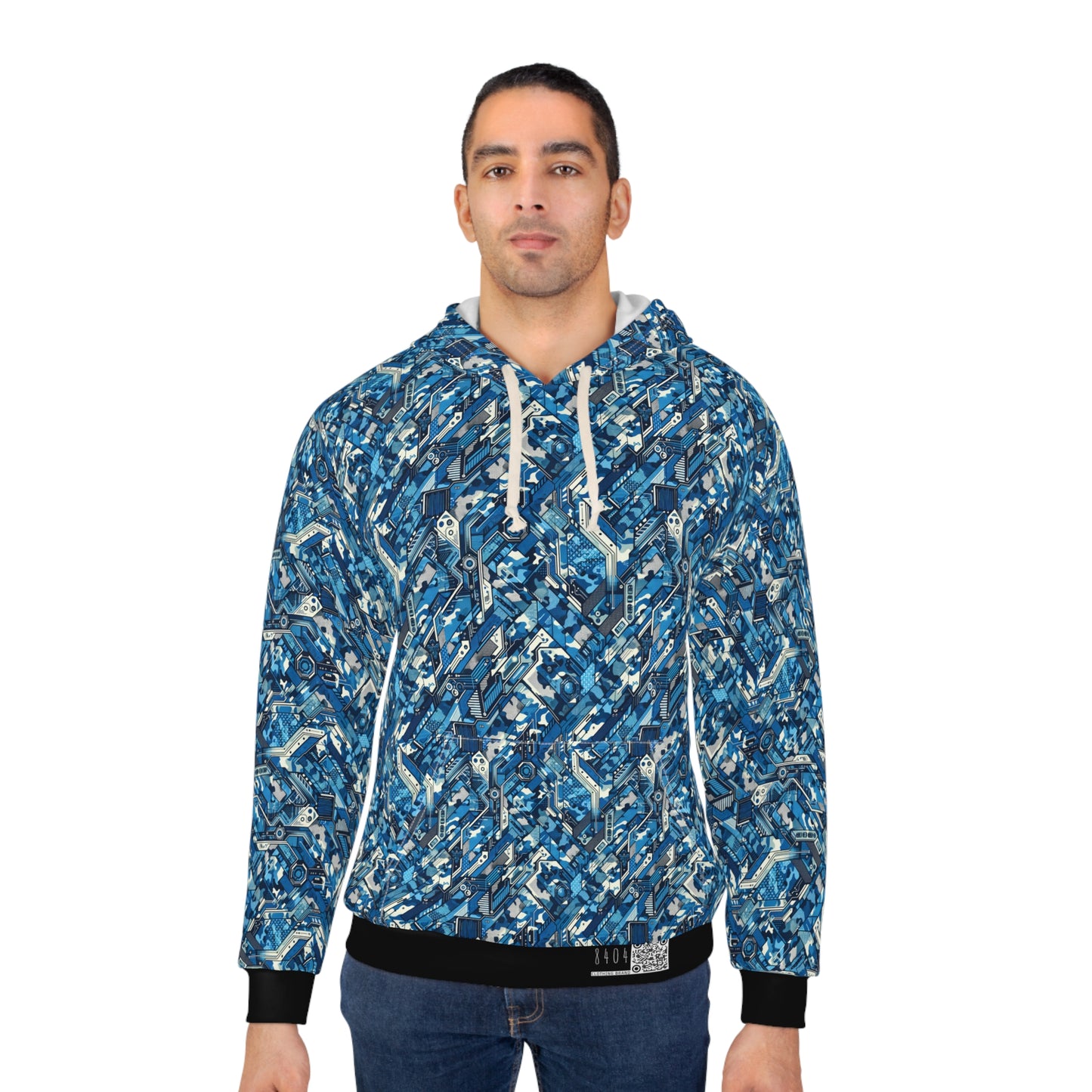 Tech Urban Camo Tech-Forward Streetwear With a Futuristic Military Edge Pullover Hoodie - 8404 Design-39