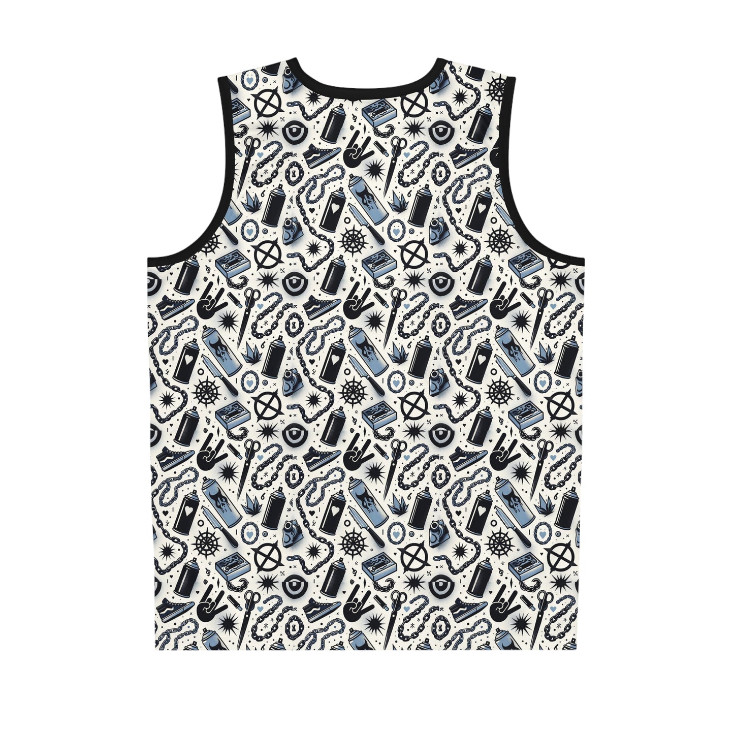 Cultural Rebellion Graphics Edgy and Rebellious With a Hint of Nostalgia Basketball Jersey - 8404 Design-57