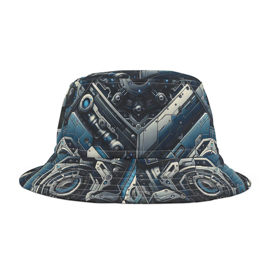 Tech Utility Fusion Tech-Forward Utility With a Futuristic Edge Bucket Hat - 8404 Design-43