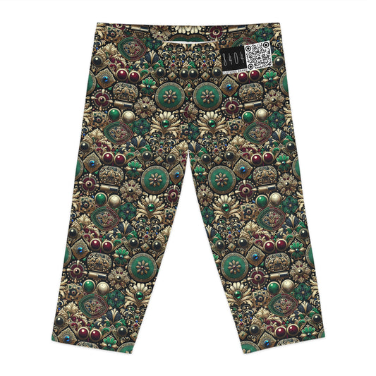 Neo-Dandyism Modern Dandy Streetwear Women's Capri Leggings - 8404 Design-54