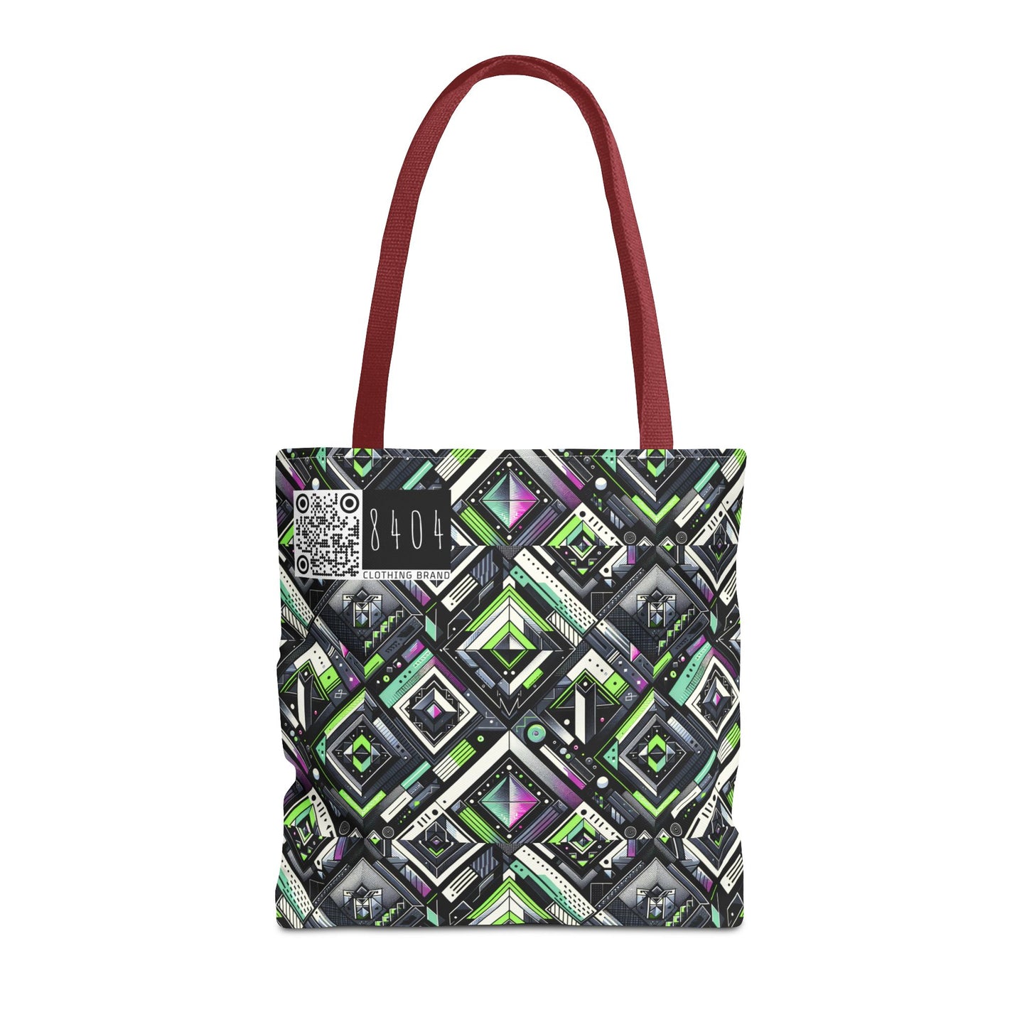 Retro Futurism Graphics Tech-Forward Streetwear Tote Bag - 8404 Design-48