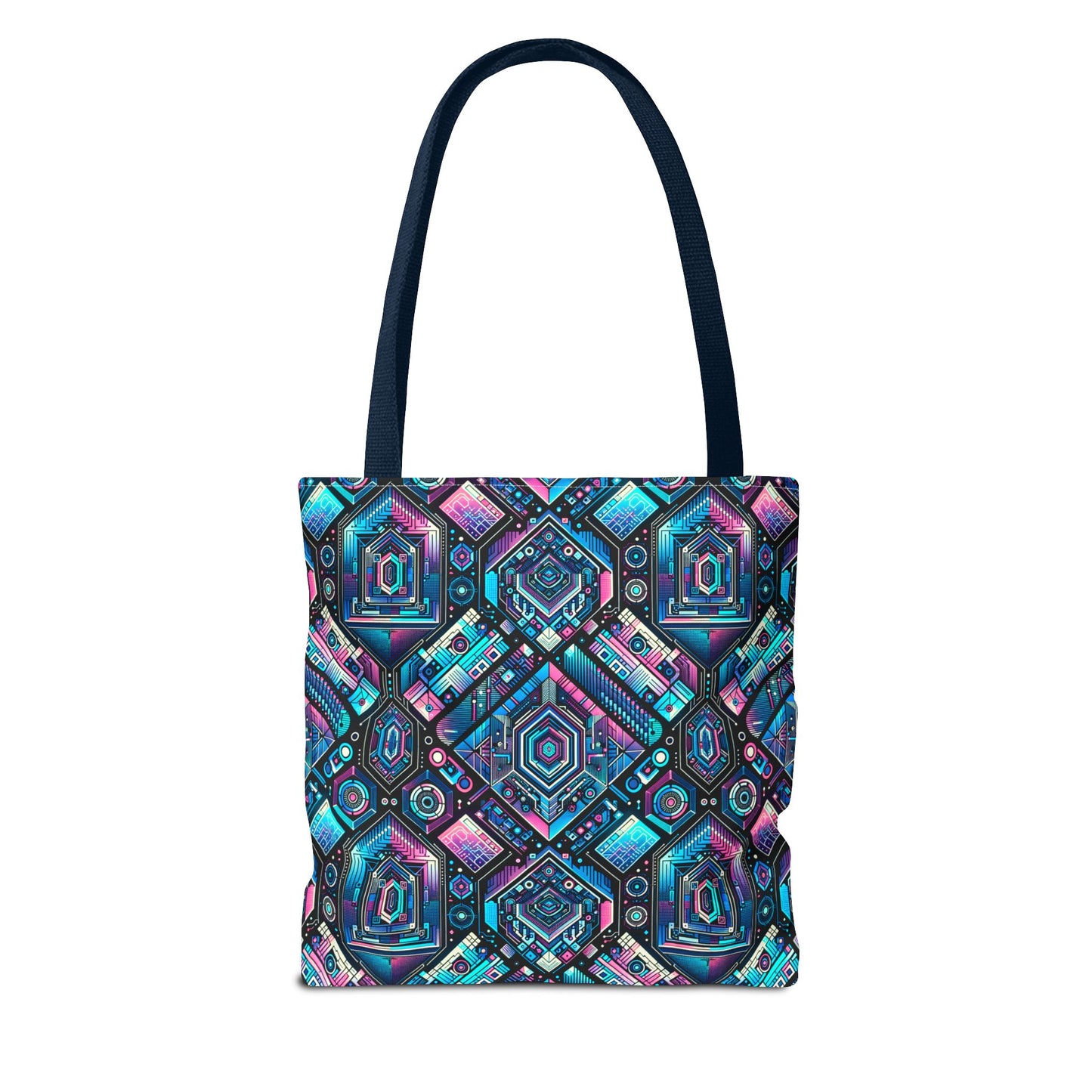 Digital Dreamland Futuristic Tech Aesthetic Tote Bag - 8404 Design-46