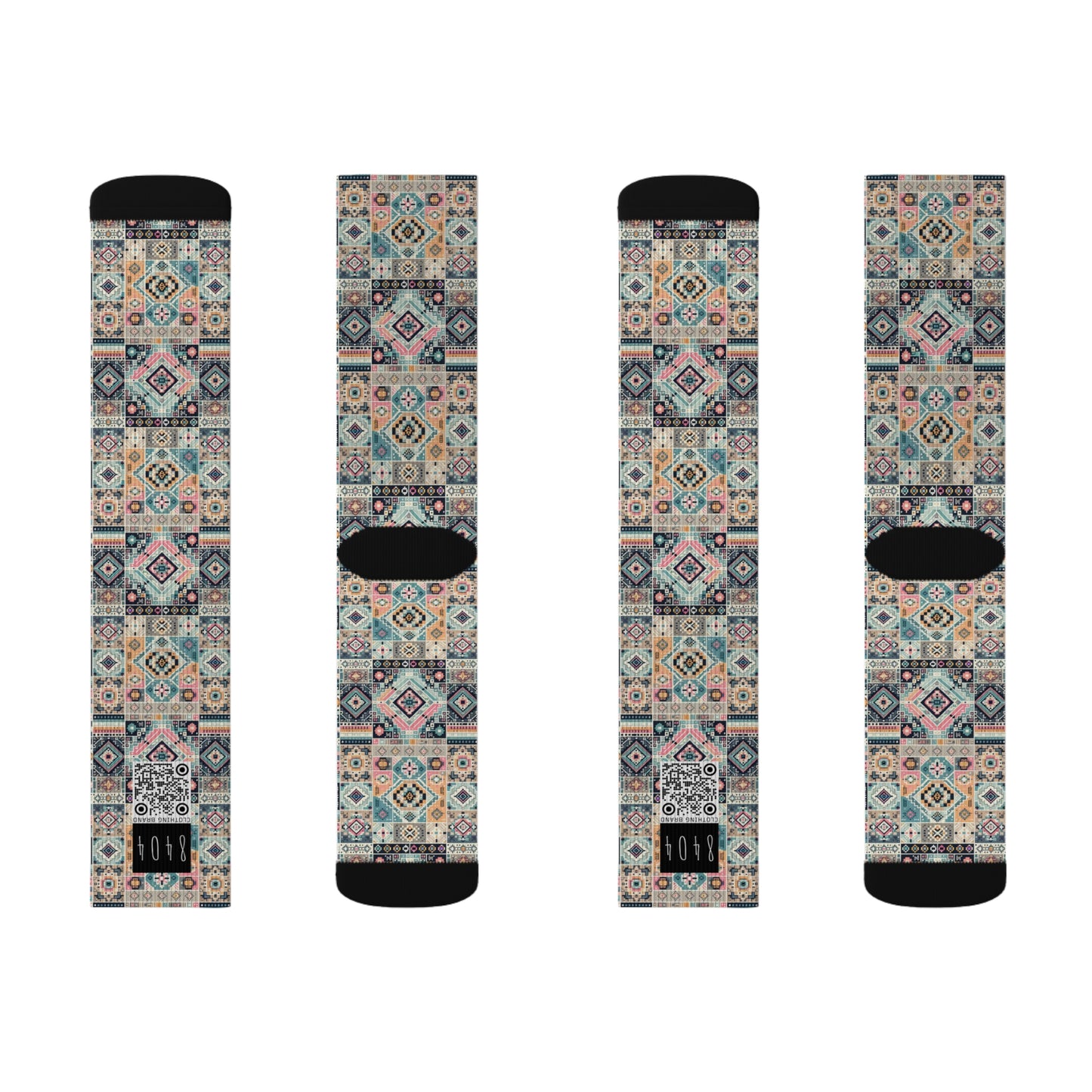 Digital Artisanal Fusion Digital Artisanal Sublimation Socks - 8404 Design-55