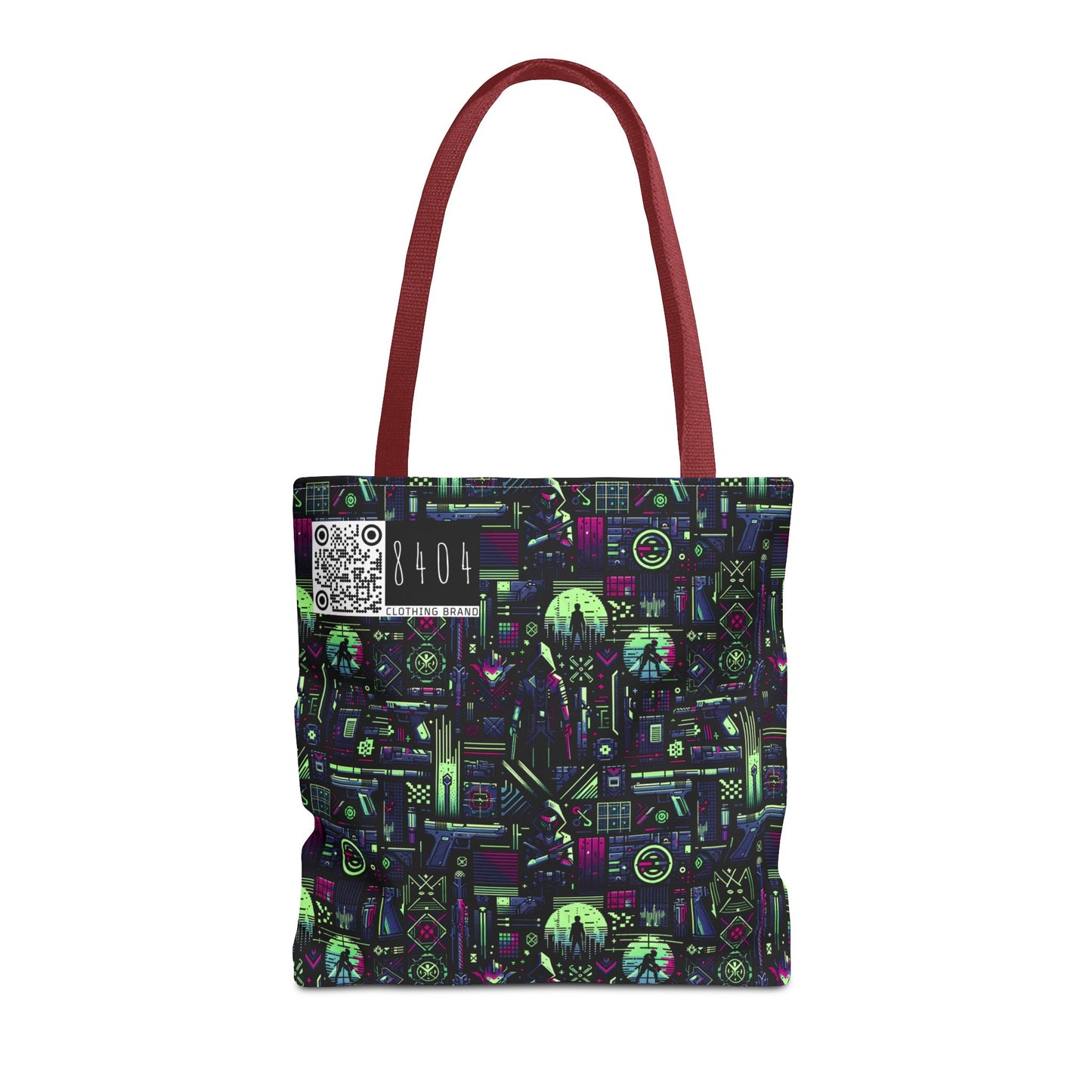 Tech Noir Futuristic Cyberpunk Tote Bag - 8404 Design-63
