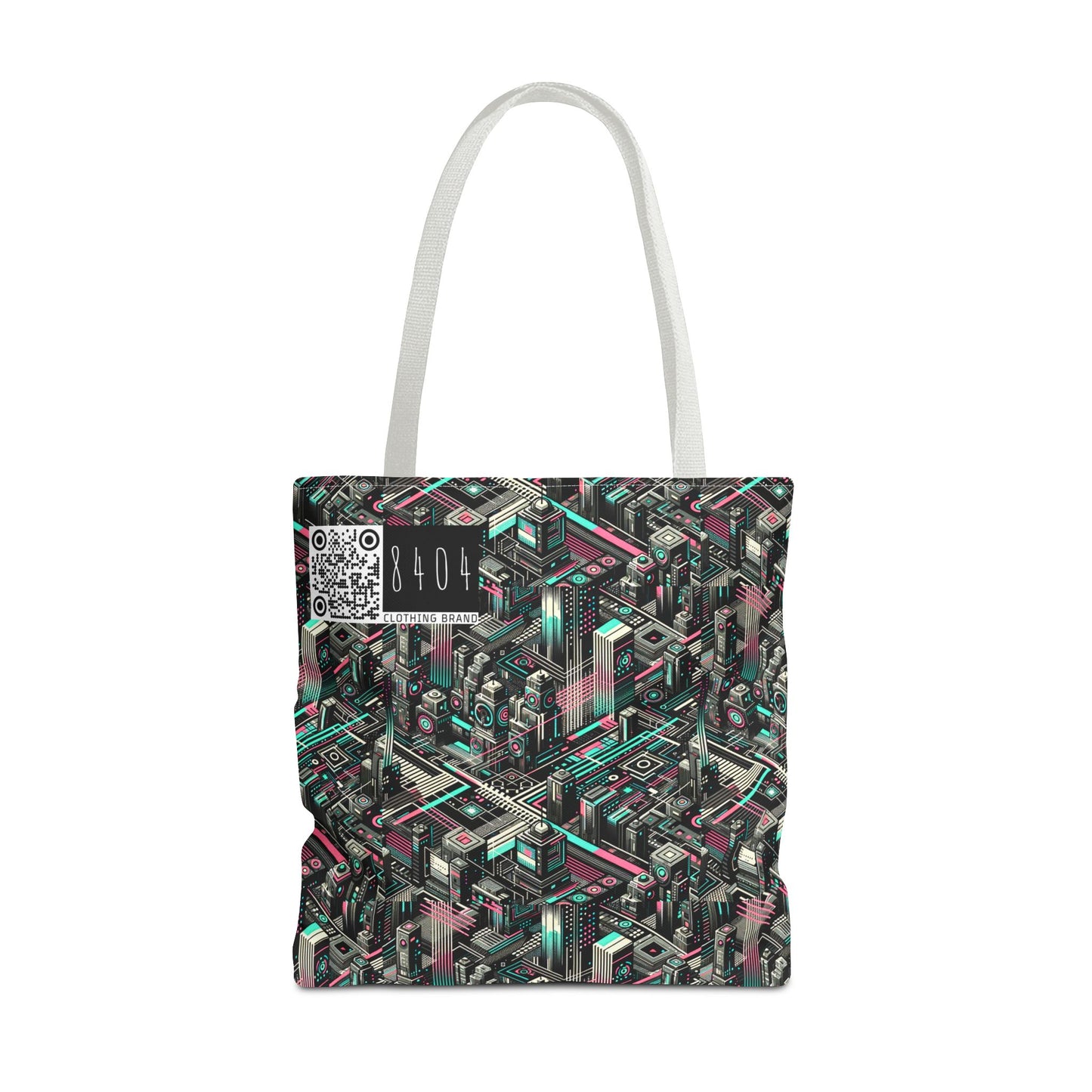 Digital Dreamland Tech-Inspired Streetwear Tote Bag - 8404 Design-51