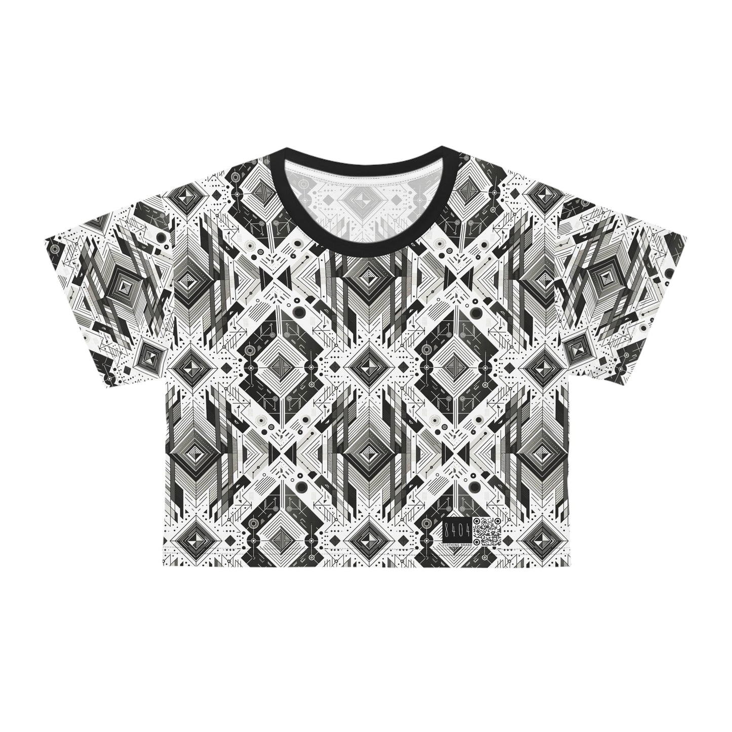Digital Minimalism Minimalist Tech Crop Tee - 8404 Design-51