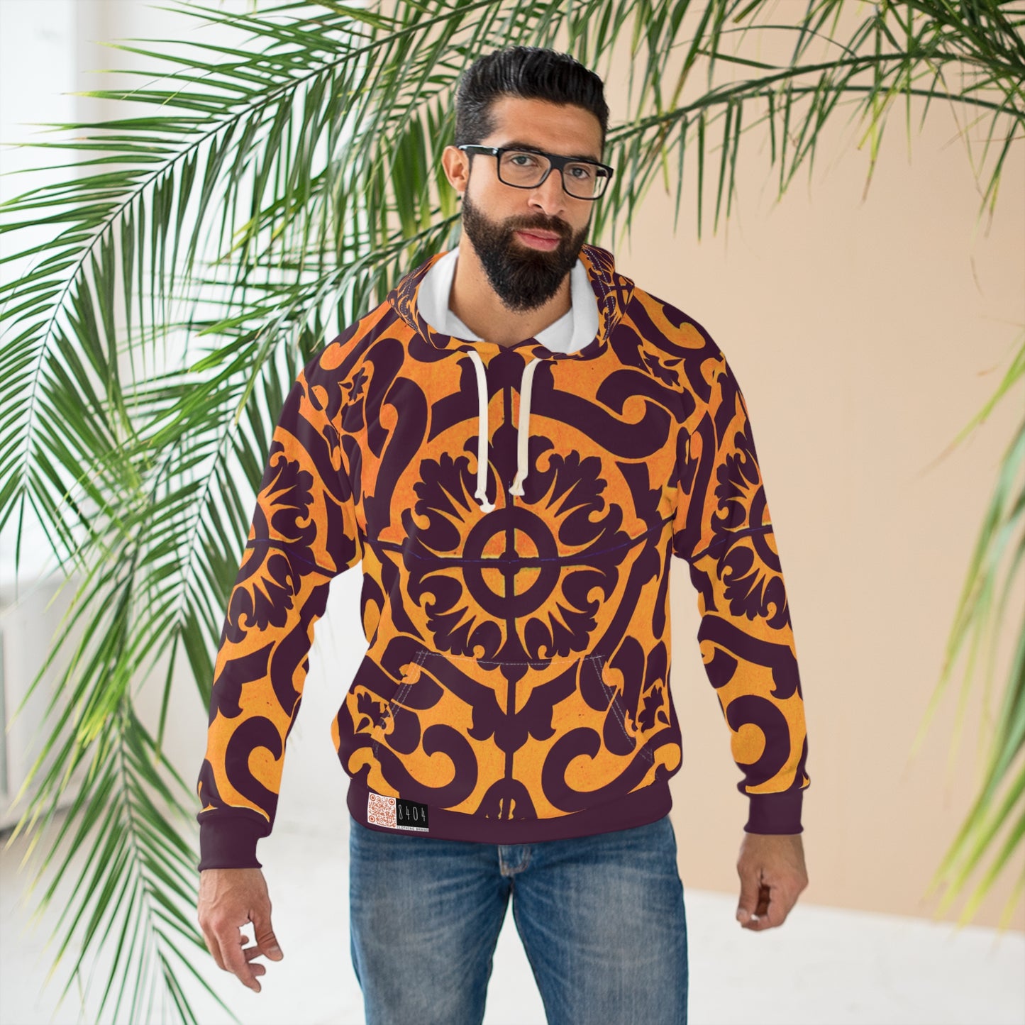8404 Unisex Adult "roman in Bordeaux" Fashion Pullover Hoodie