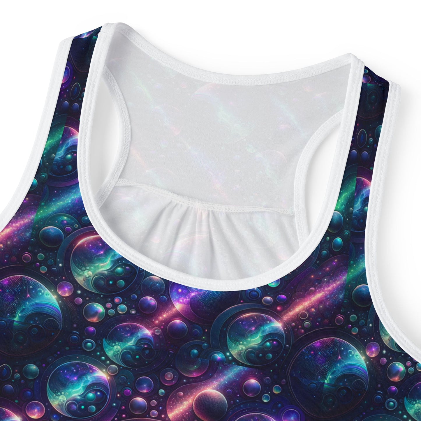 Iridescent Tech Fusion Tech-Forward Streetwear Women's Tank Top - 8404 Design-51